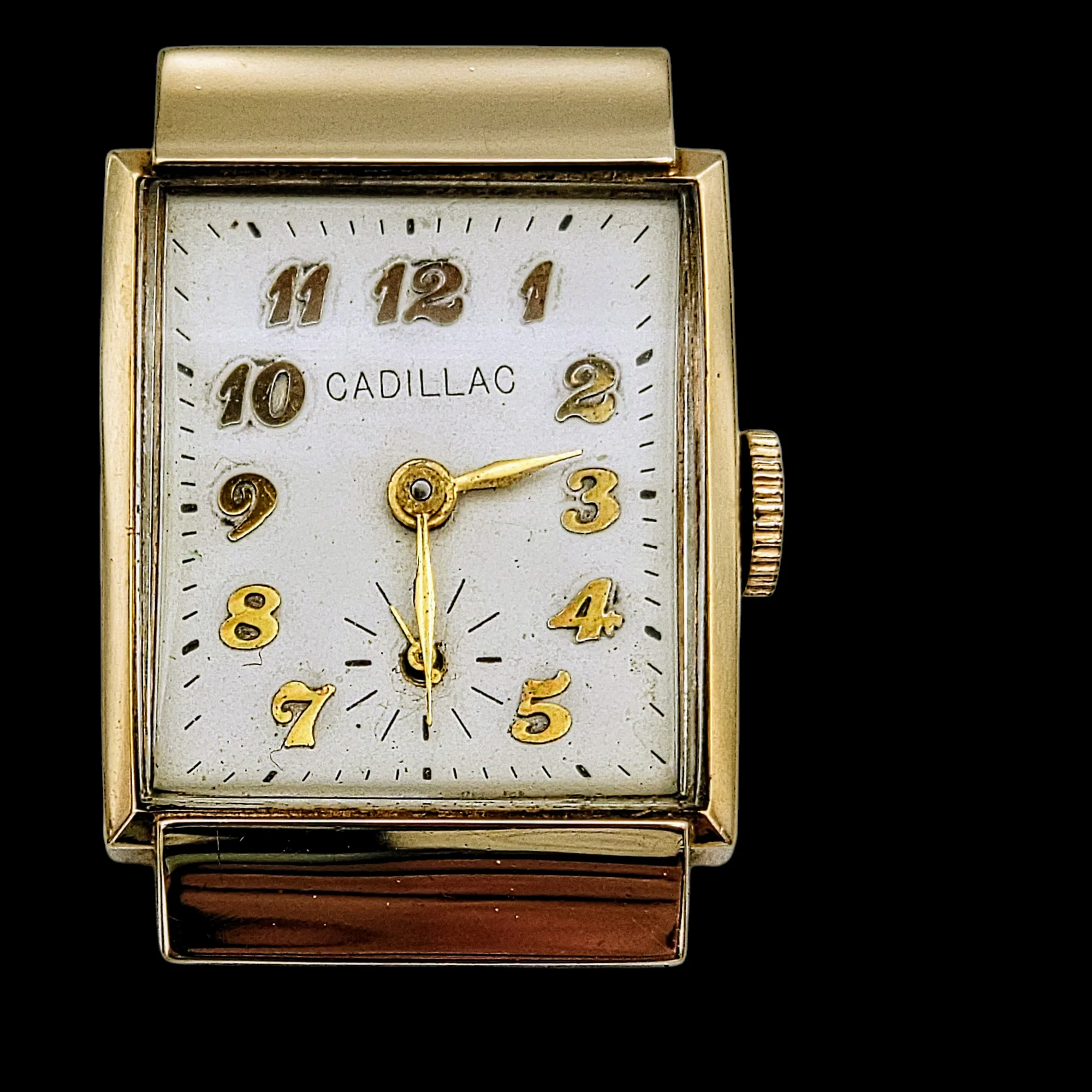 Cadillac 14K Solid Gold Watch 17 Jewels Alb Grossenbacher Movement - Image 12