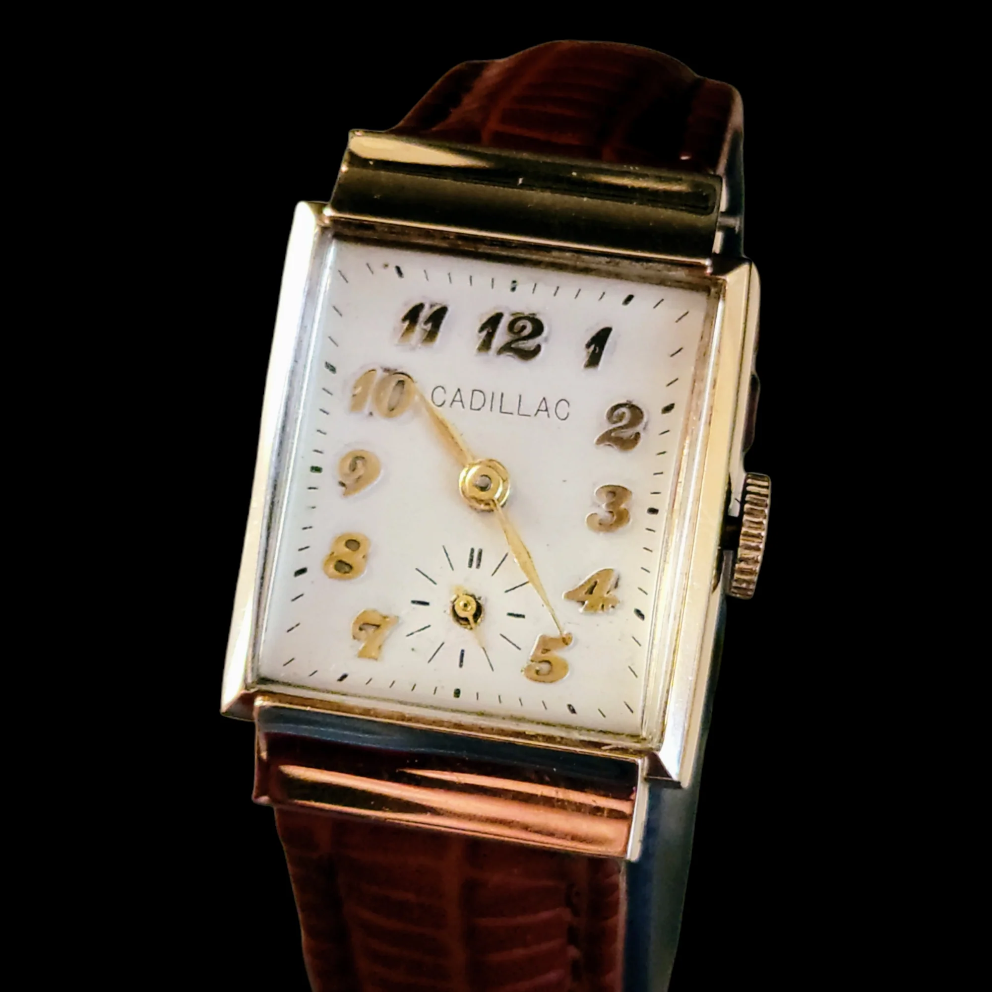 Cadillac 14K Solid Gold Watch 17 Jewels Alb Grossenbacher Movement - Image 20