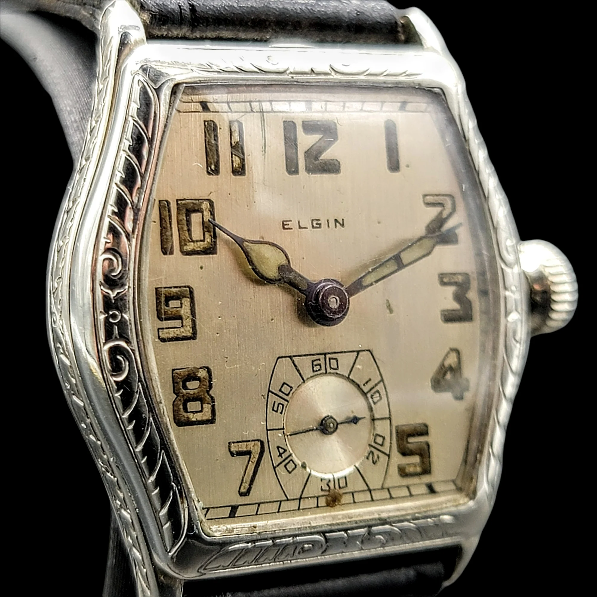 Custom 1918 ELGIN / ILLINOIS Art Deco Wristwatch - Image 4