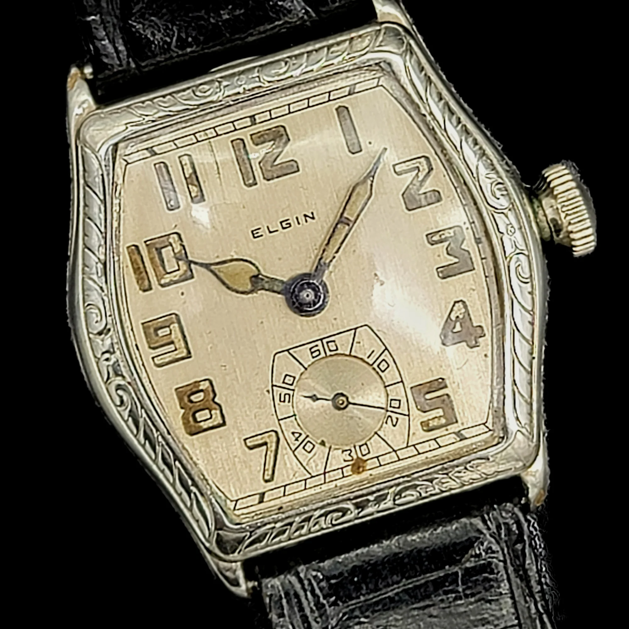 Custom 1918 ELGIN / ILLINOIS Art Deco Wristwatch - Image 5