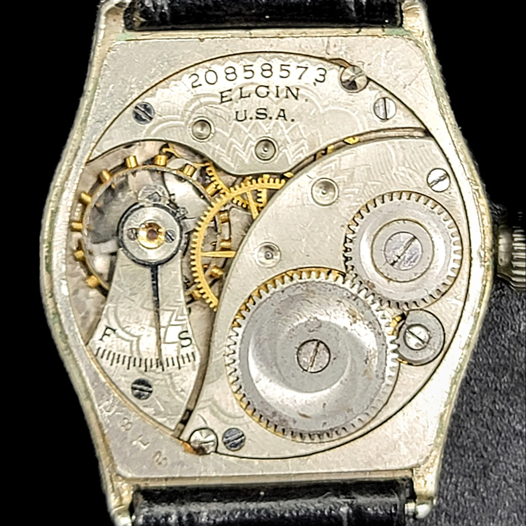 Custom 1918 ELGIN / ILLINOIS Art Deco Wristwatch - Image 7