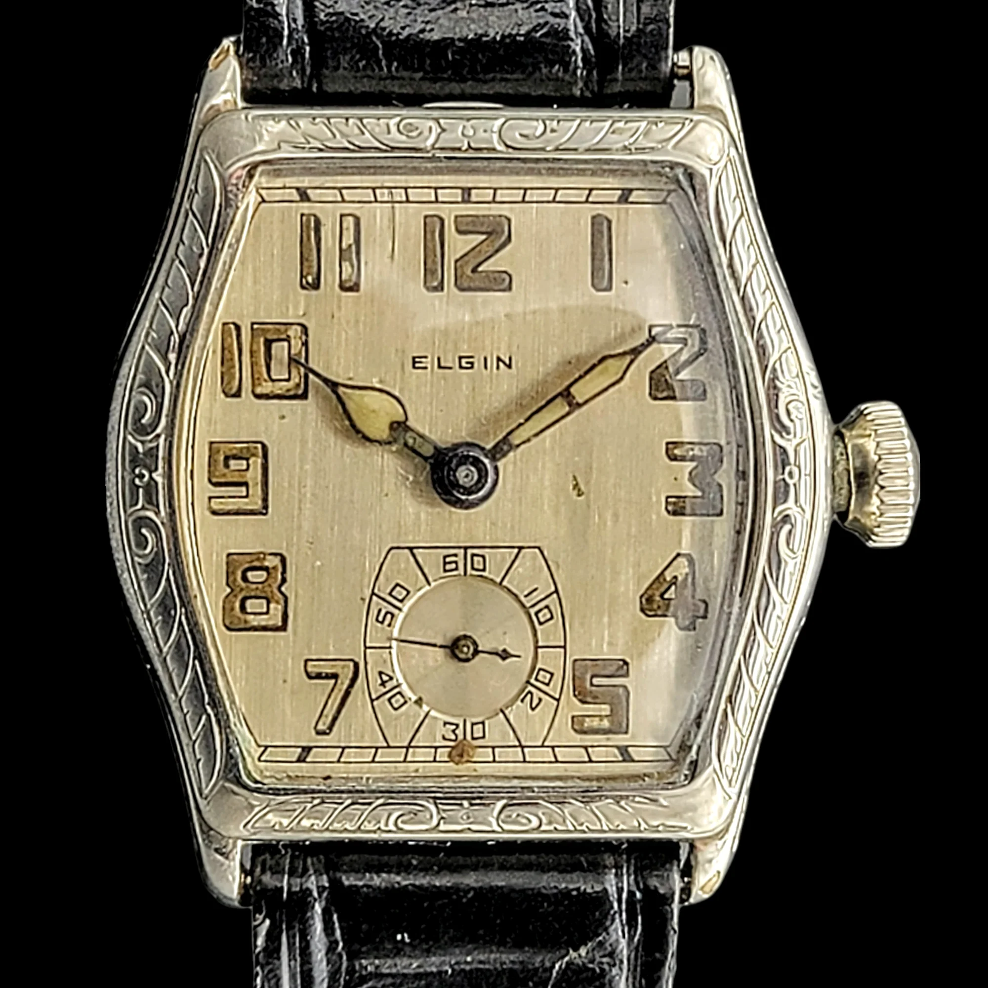 Custom 1918 ELGIN / ILLINOIS Art Deco Wristwatch - Image 8