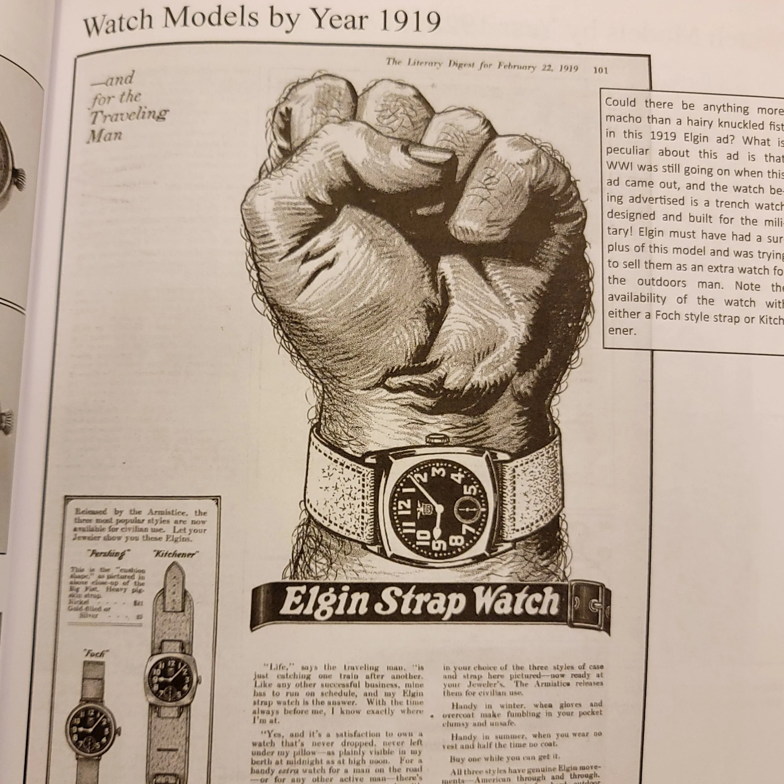 ELGIN "Pershing" WWI Trench Watch U.S.A. - Image 6