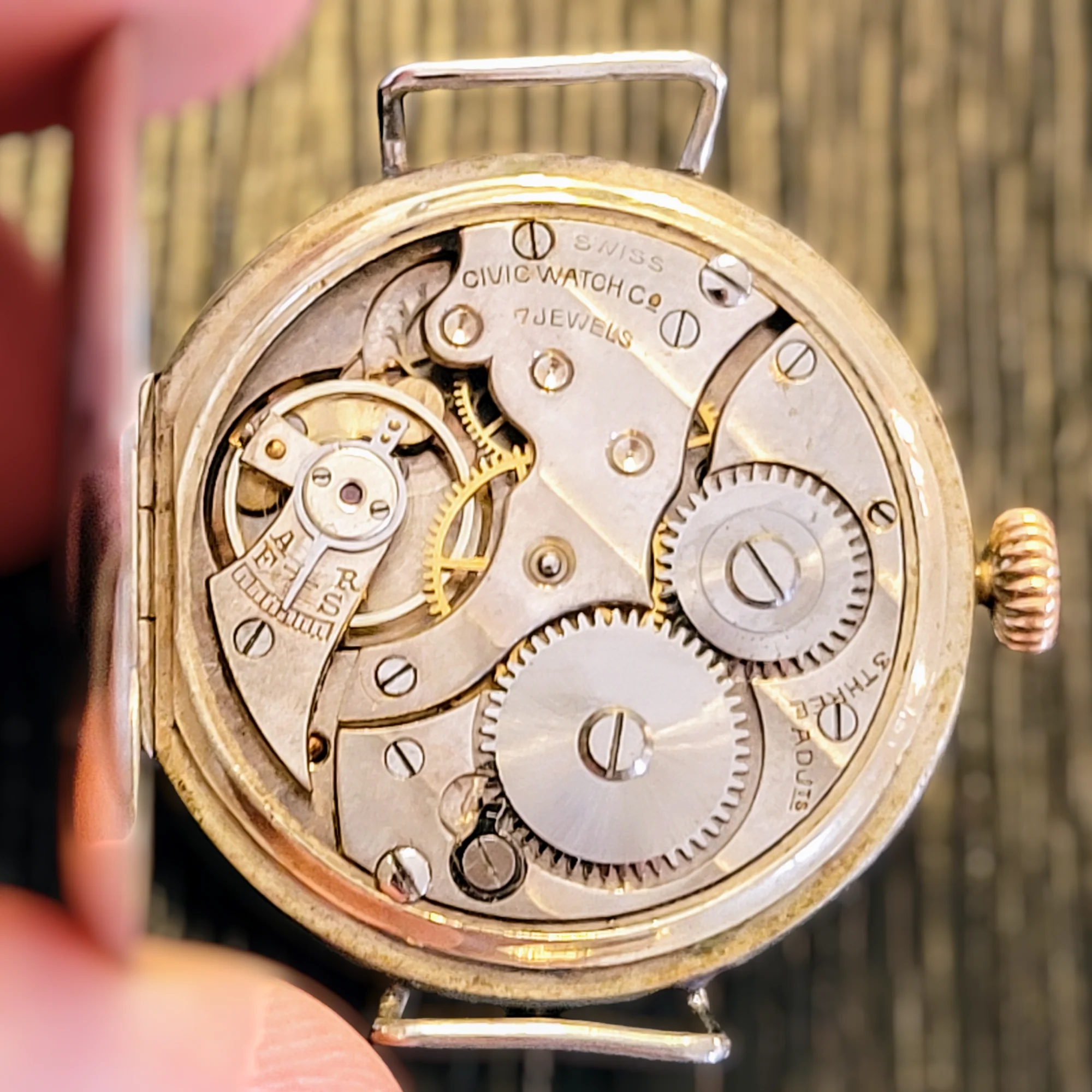 ELLIS BROS Trench Watch By Civic Watch Co. Swiss Made 1910's - Image 12