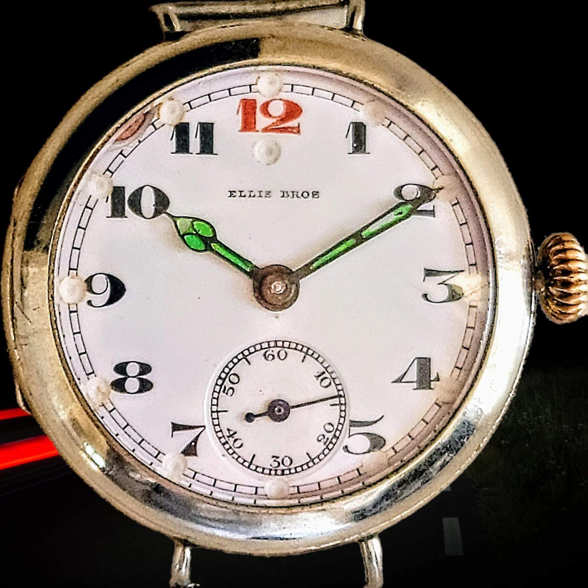 ELLIS BROS Trench Watch By Civic Watch Co. Swiss Made 1910's - Image 15