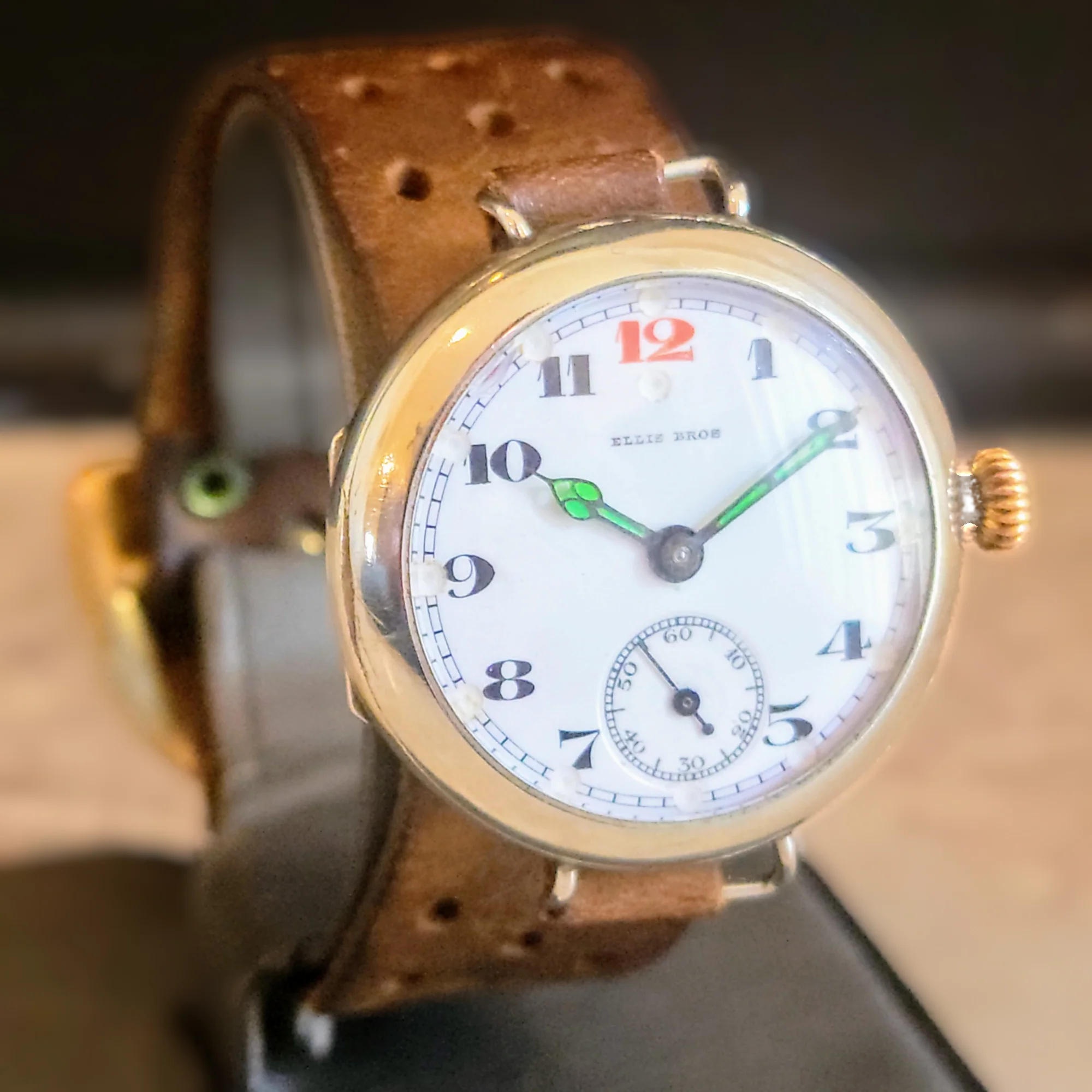 ELLIS BROS Trench Watch By Civic Watch Co. Swiss Made 1910's - Image 4