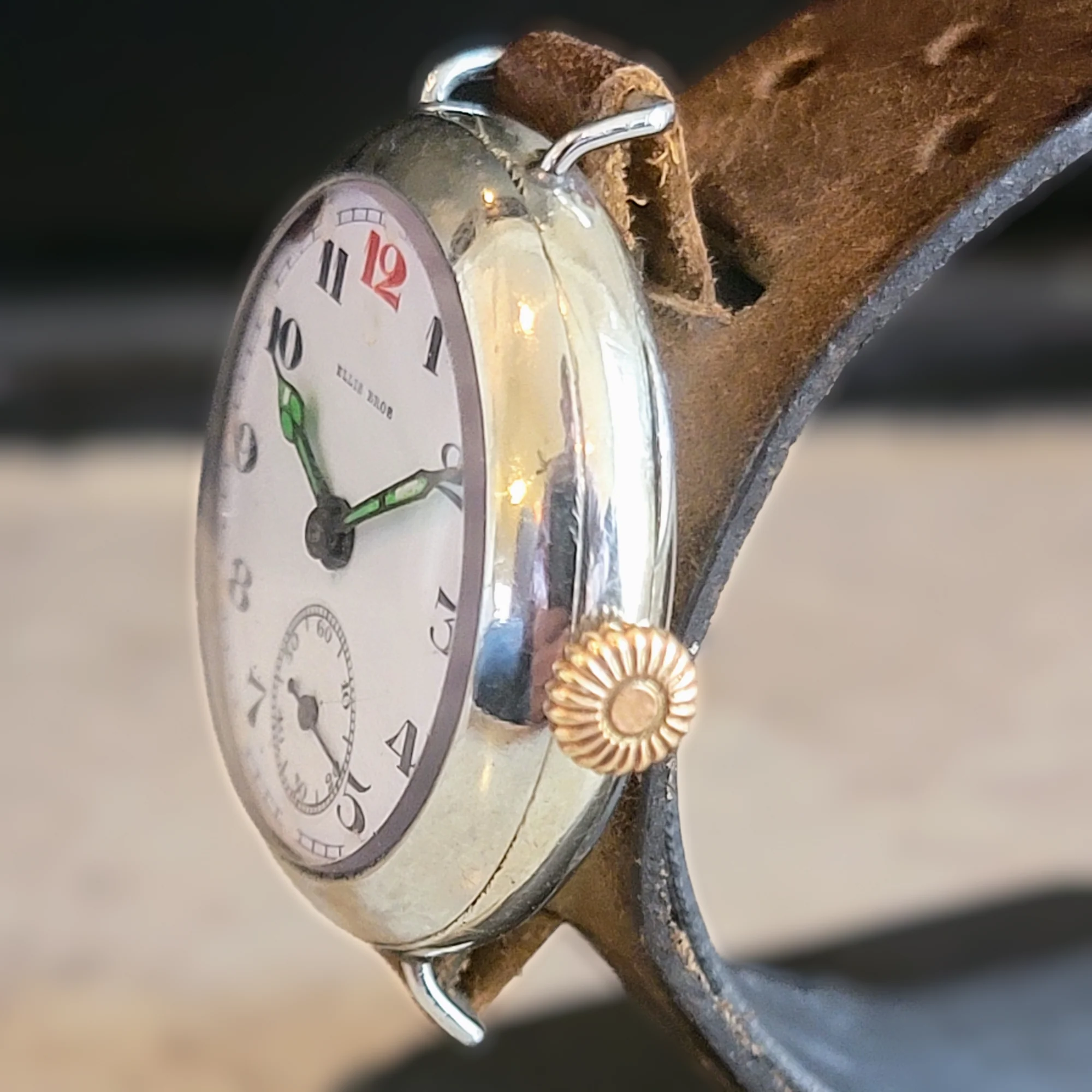 ELLIS BROS Trench Watch By Civic Watch Co. Swiss Made 1910's - Image 6