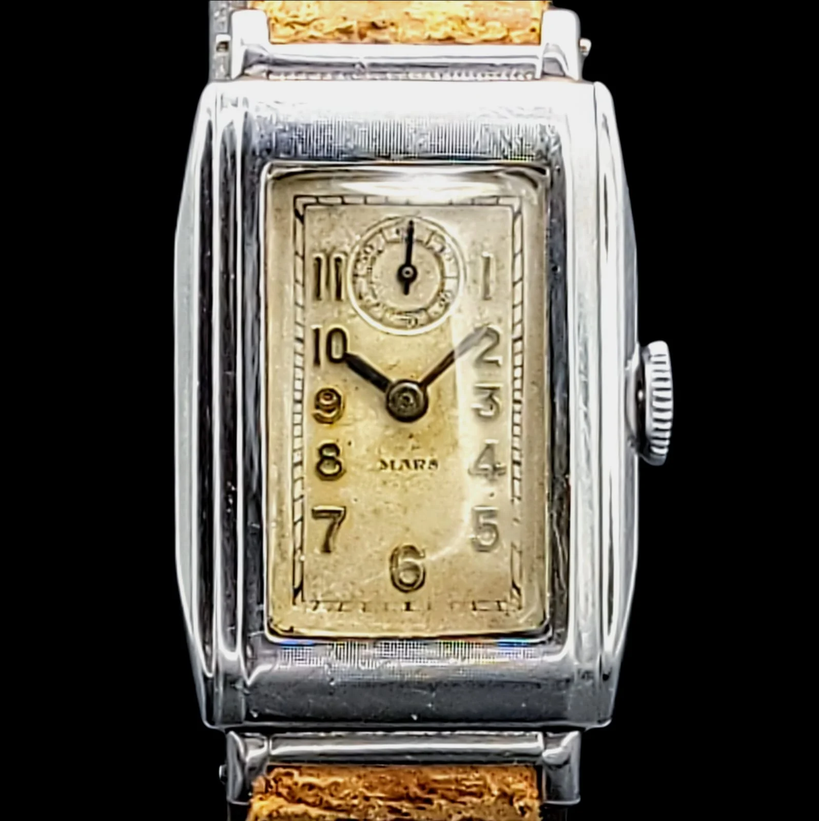 Exceptionally Rare 1920's MARS / Gallet Watch 15 Jewels Sub-Second at 12 - Image 15