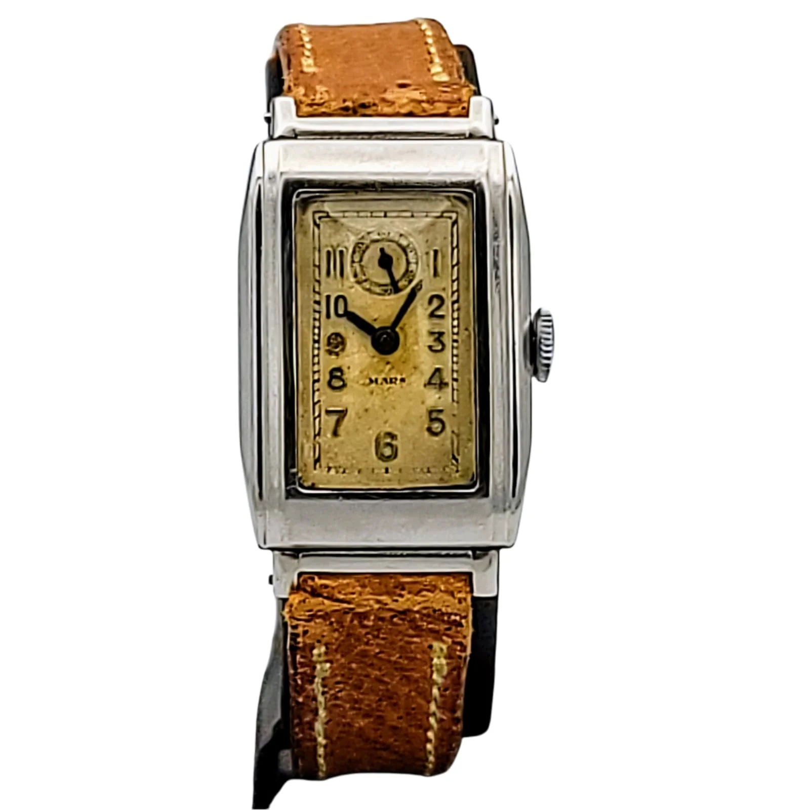 Exceptionally Rare 1920's MARS / Gallet Watch 15 Jewels Sub-Second at 12 - Image 3