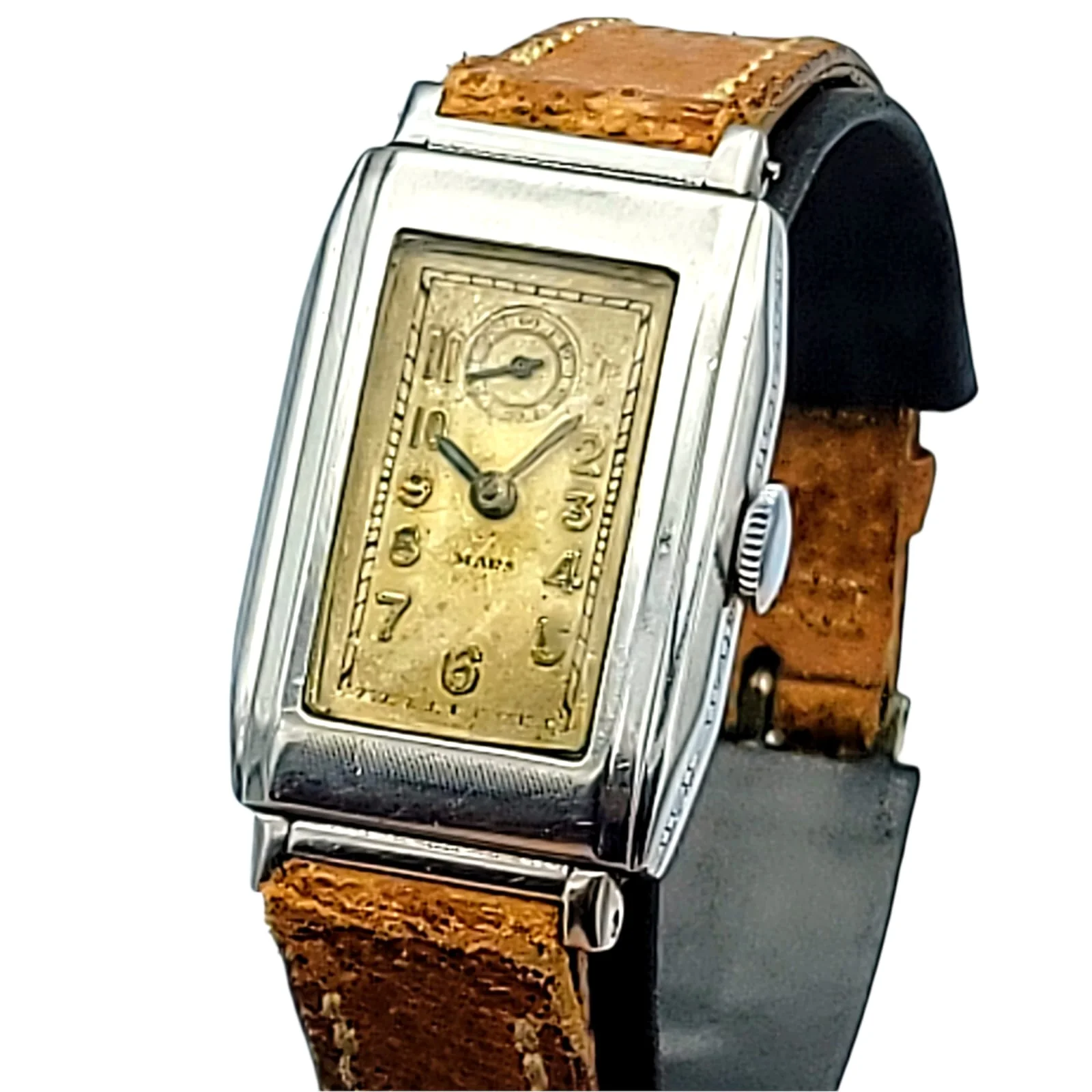 Exceptionally Rare 1920's MARS / Gallet Watch 15 Jewels Sub-Second at 12 - Image 5