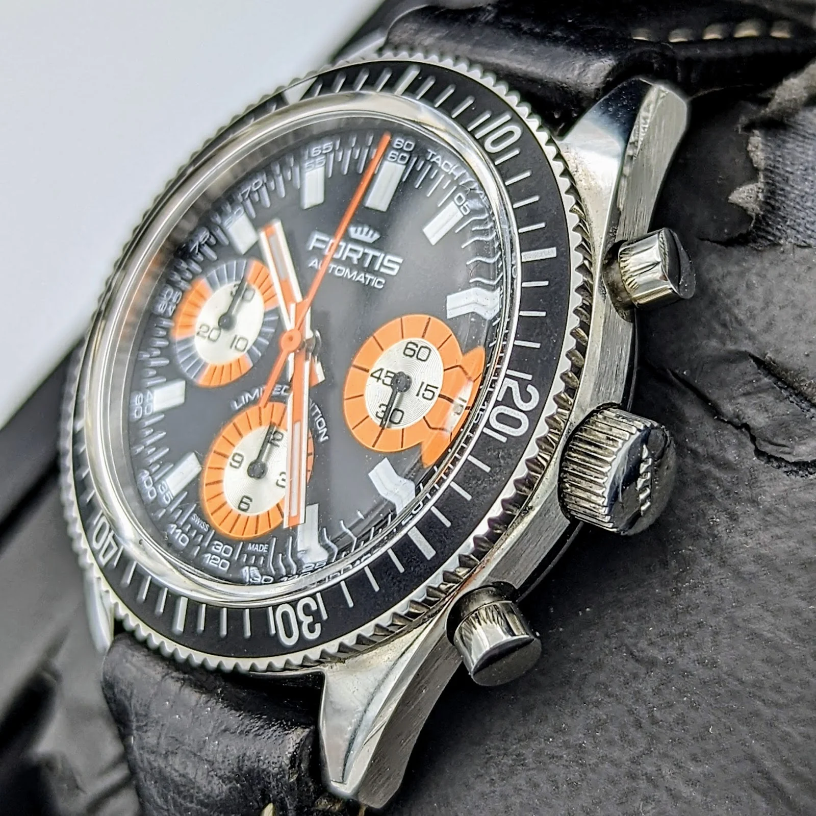 FORTIS 100th Anniversary Limited Edition Marinemaster Vintage Chronograph Automatic Watch - Image 12