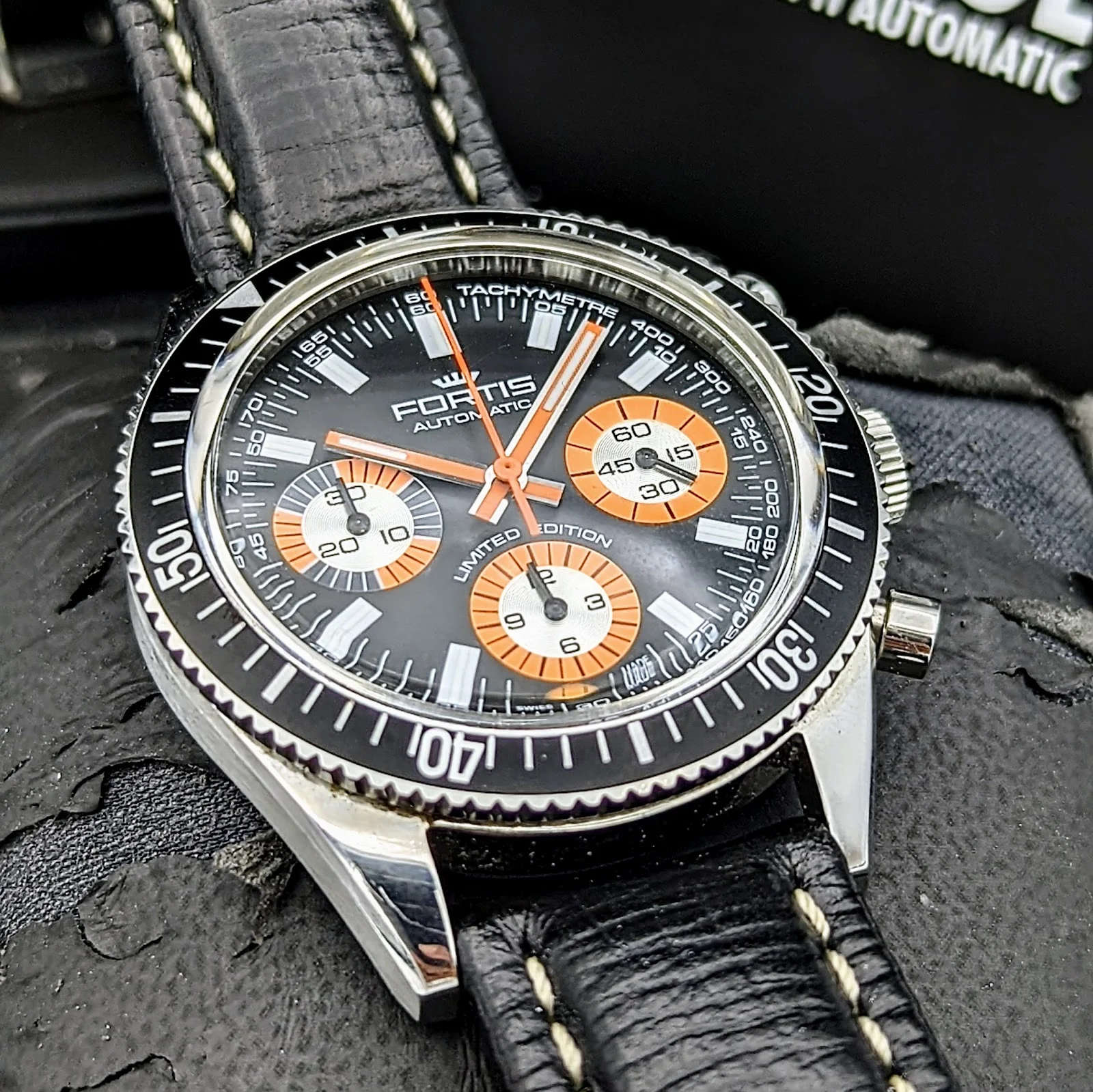 FORTIS 100th Anniversary Limited Edition Marinemaster Vintage Chronograph Automatic Watch - Image 13