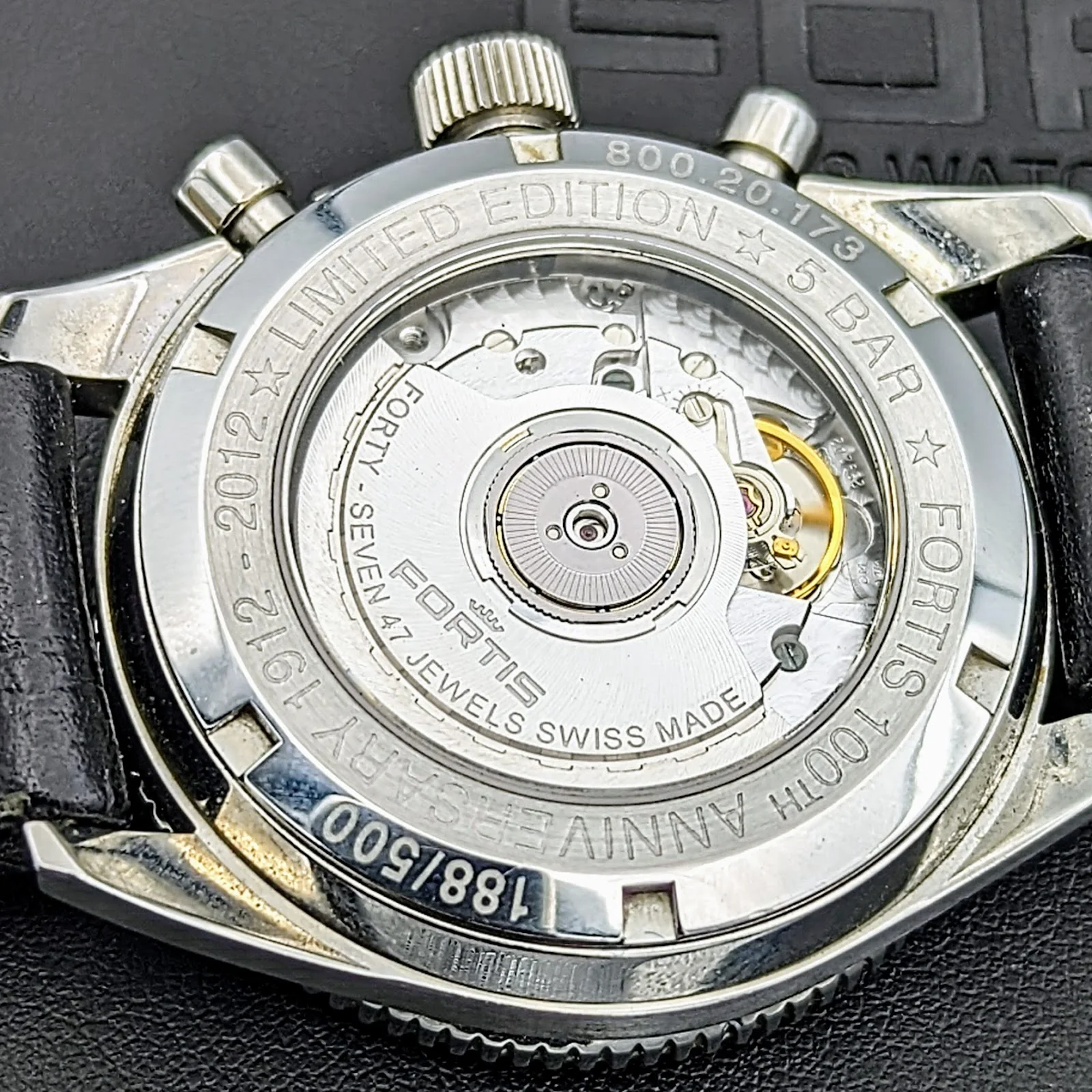 FORTIS 100th Anniversary Limited Edition Marinemaster Vintage Chronograph Automatic Watch - Image 15