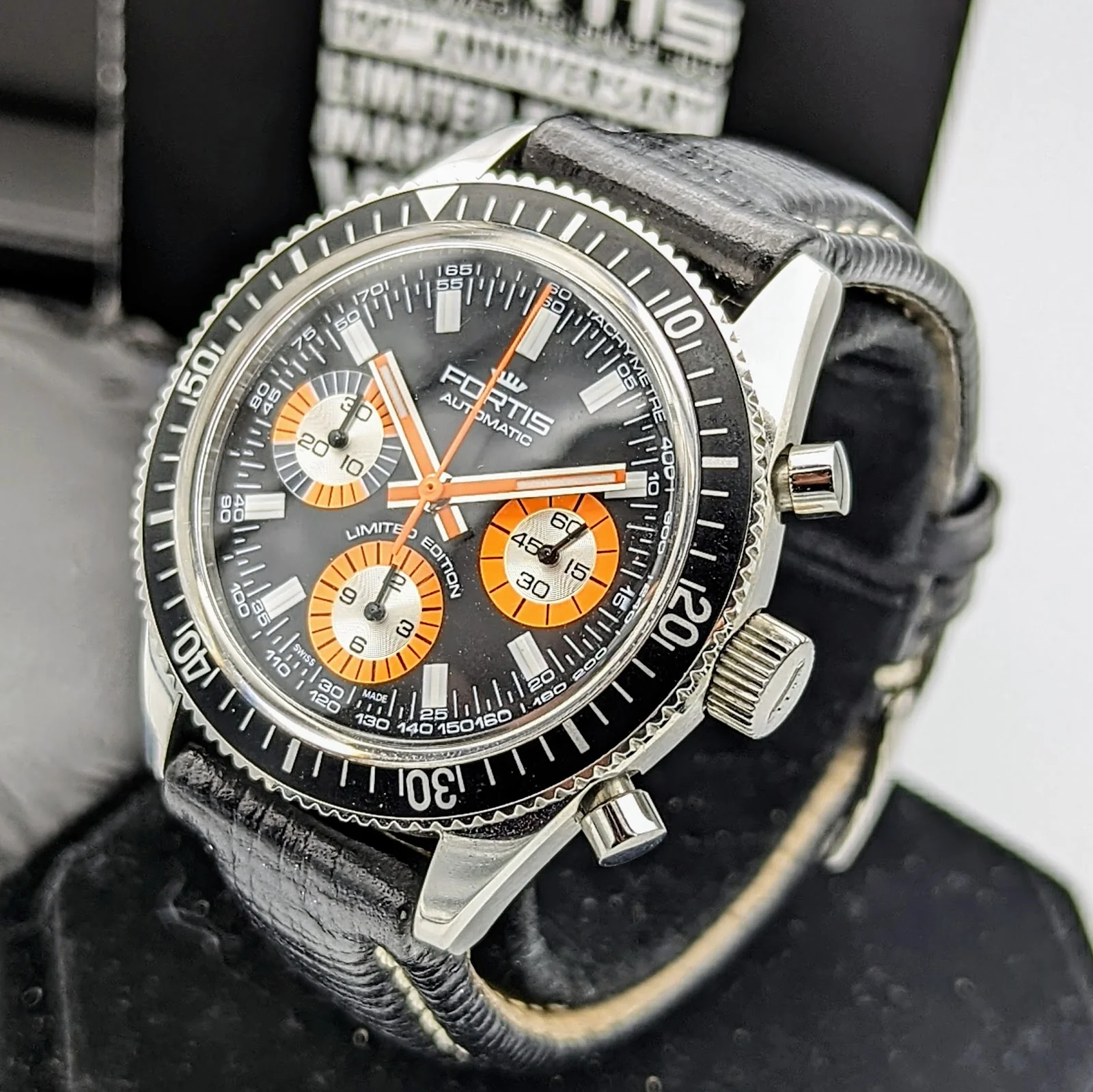 FORTIS 100th Anniversary Limited Edition Marinemaster Vintage Chronograph Automatic Watch - Image 4