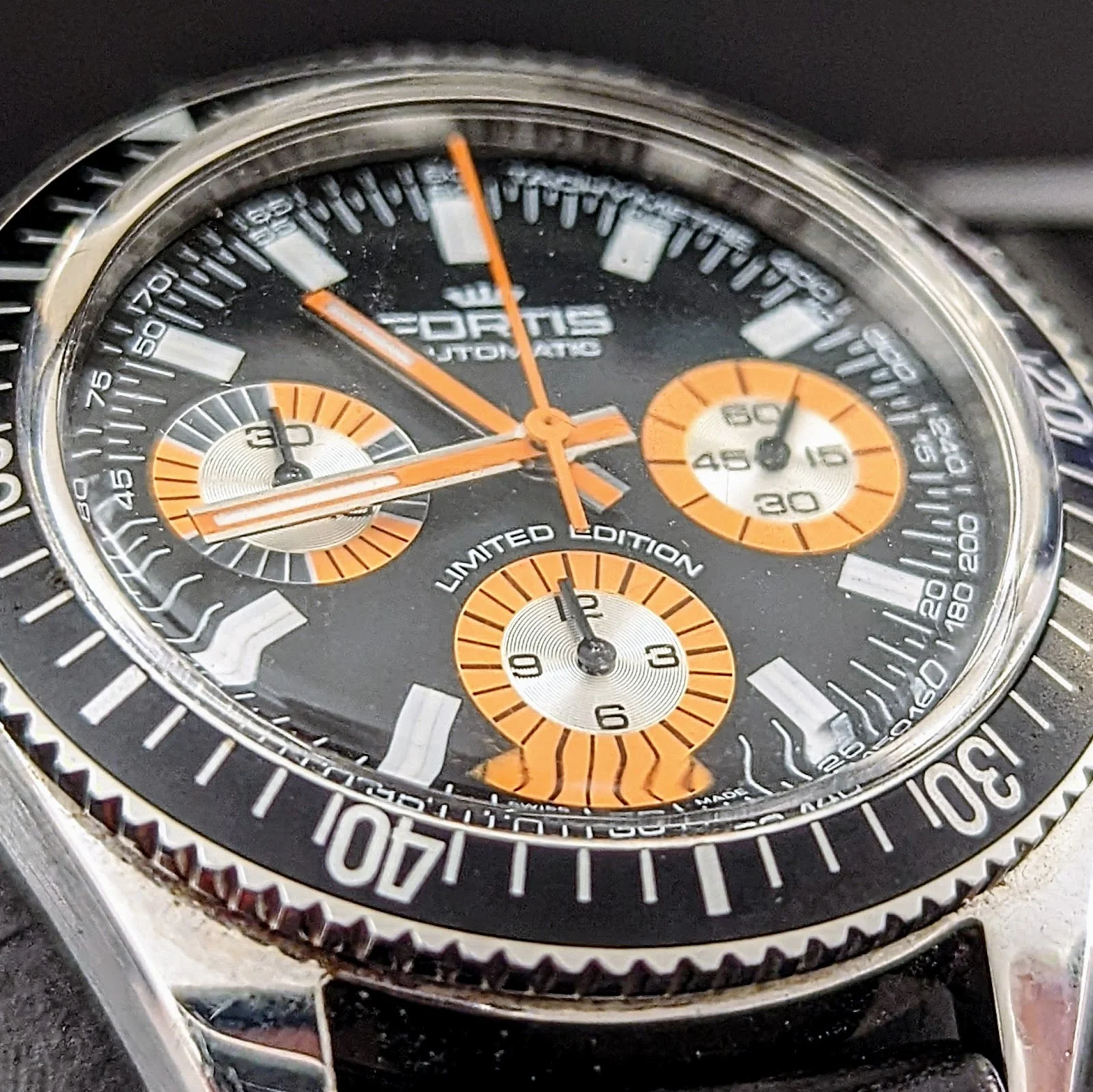 FORTIS 100th Anniversary Limited Edition Marinemaster Vintage Chronograph Automatic Watch - Image 6