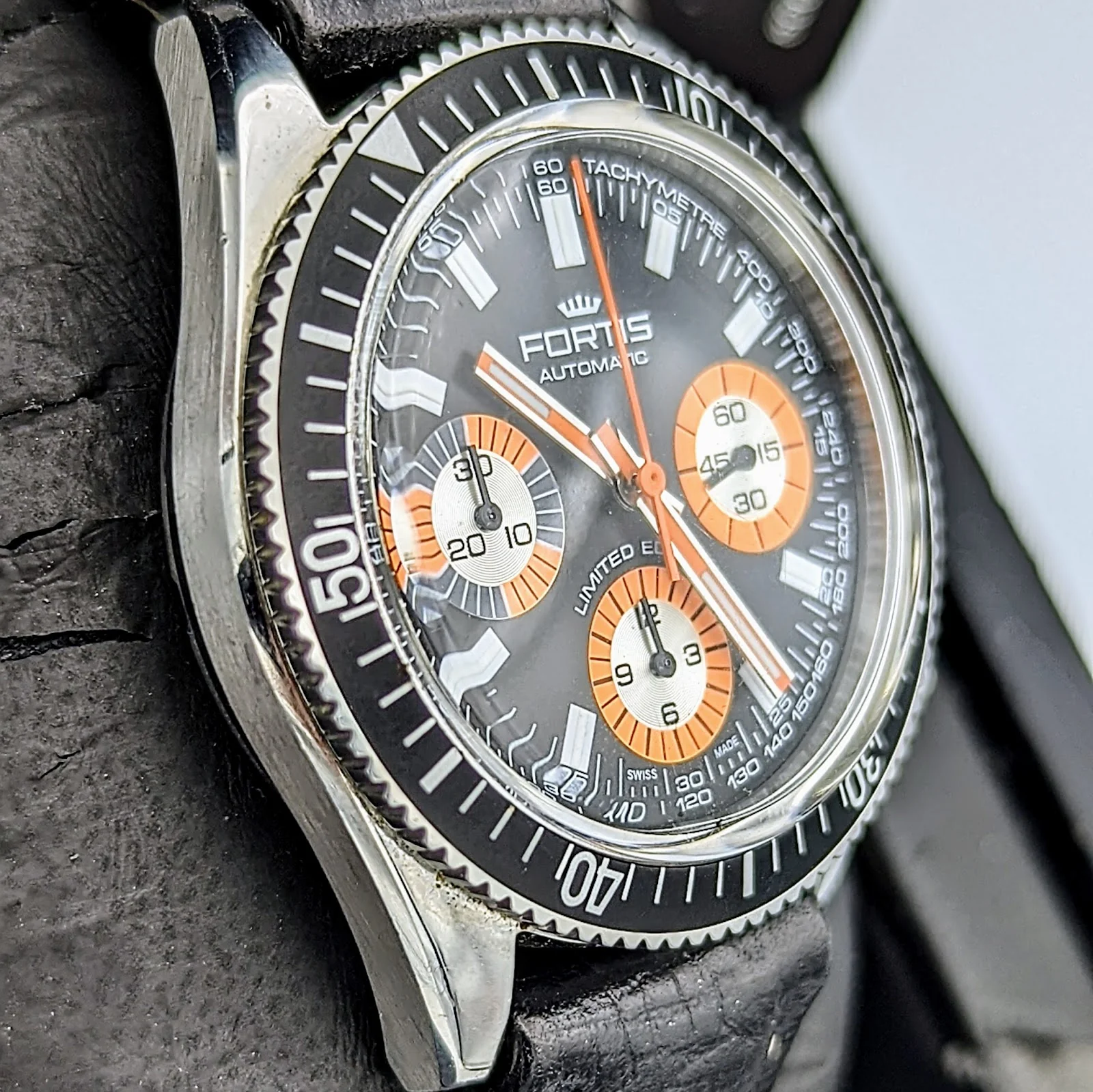 FORTIS 100th Anniversary Limited Edition Marinemaster Vintage Chronograph Automatic Watch - Image 7