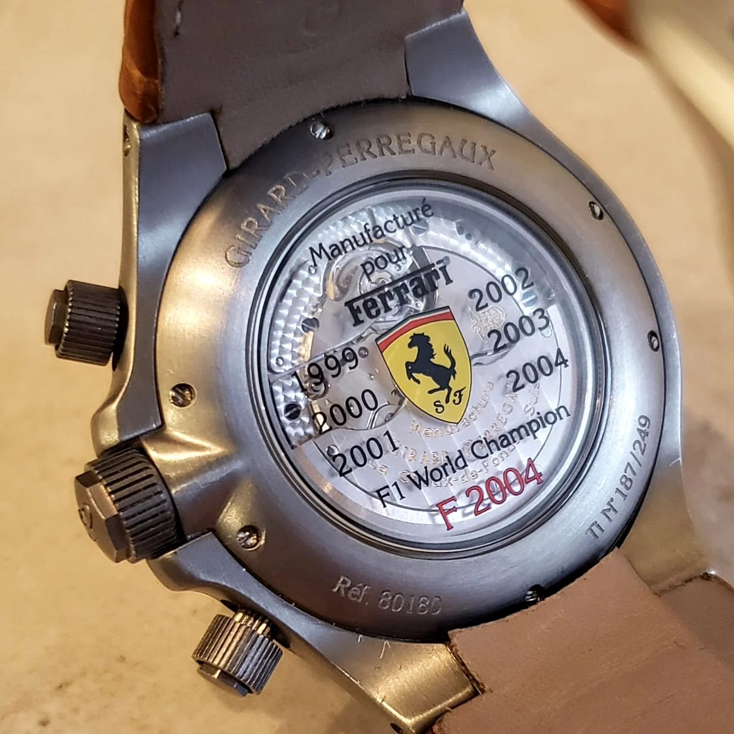 GIRARD-PERREGAUX Ferrari F2004 Wristwatch Laureato EVO 3 Chronograph Watch Ref. 80180 - Image 10