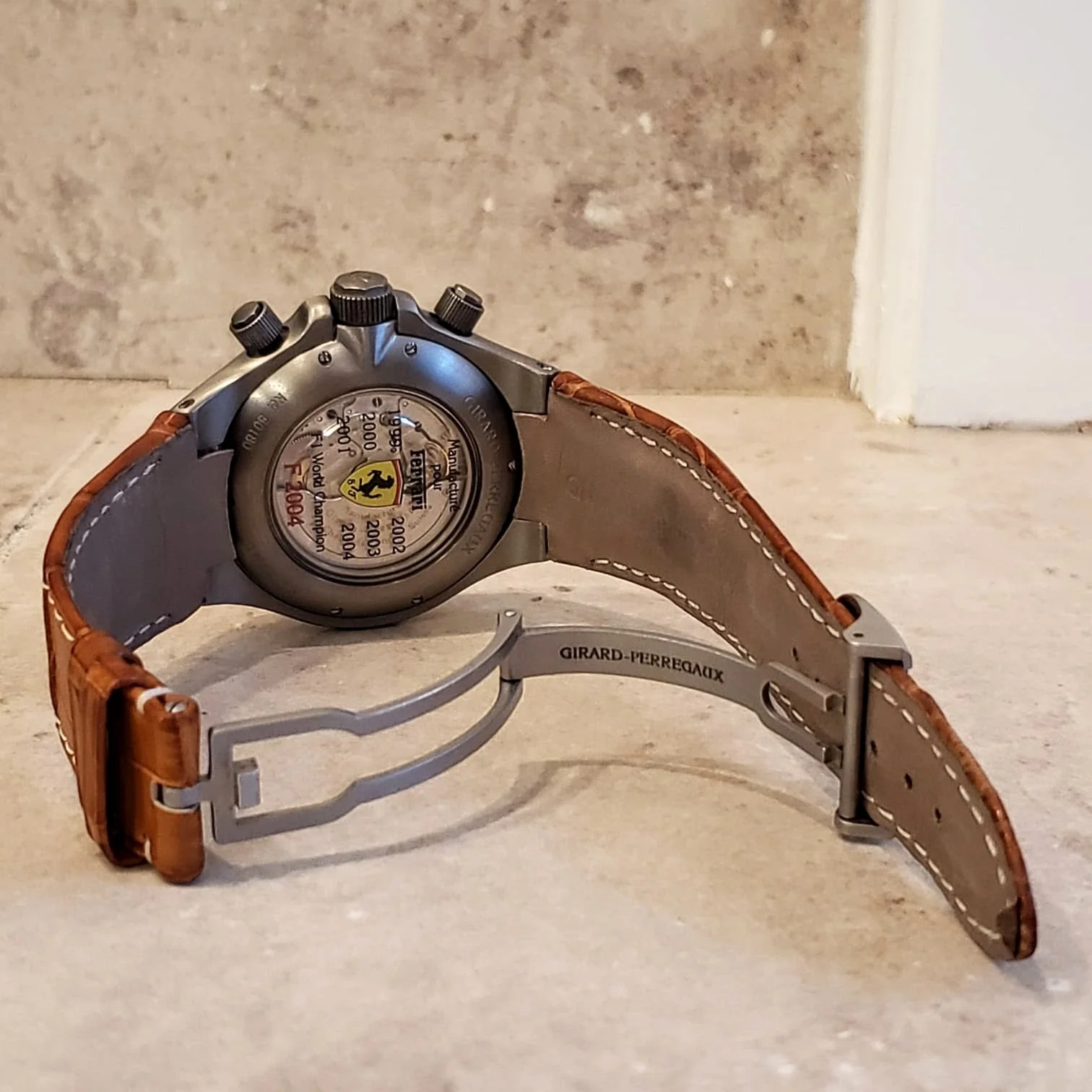 GIRARD-PERREGAUX Ferrari F2004 Wristwatch Laureato EVO 3 Chronograph Watch Ref. 80180 - Image 11