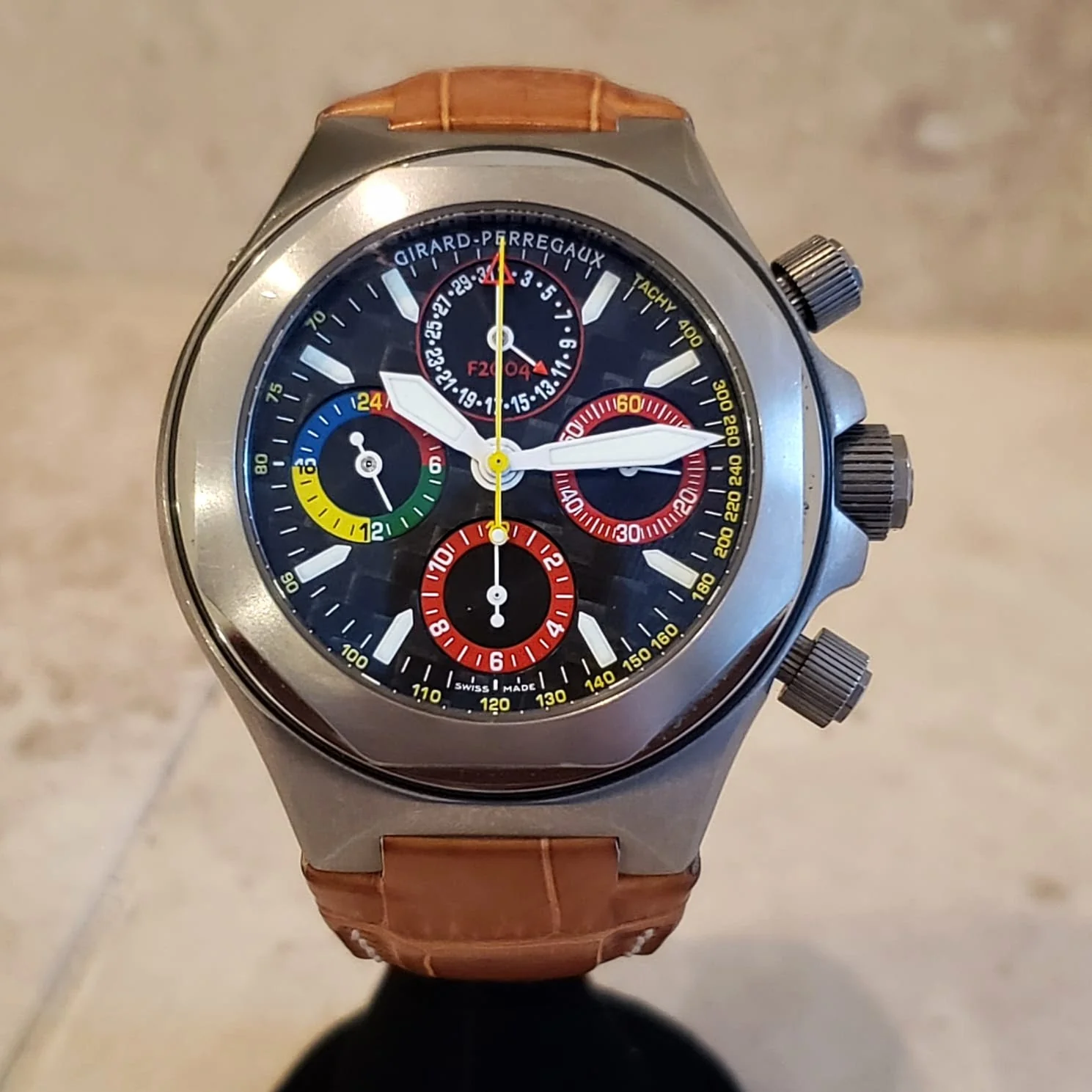 GIRARD-PERREGAUX Ferrari F2004 Wristwatch Laureato EVO 3 Chronograph Watch Ref. 80180 - Image 3