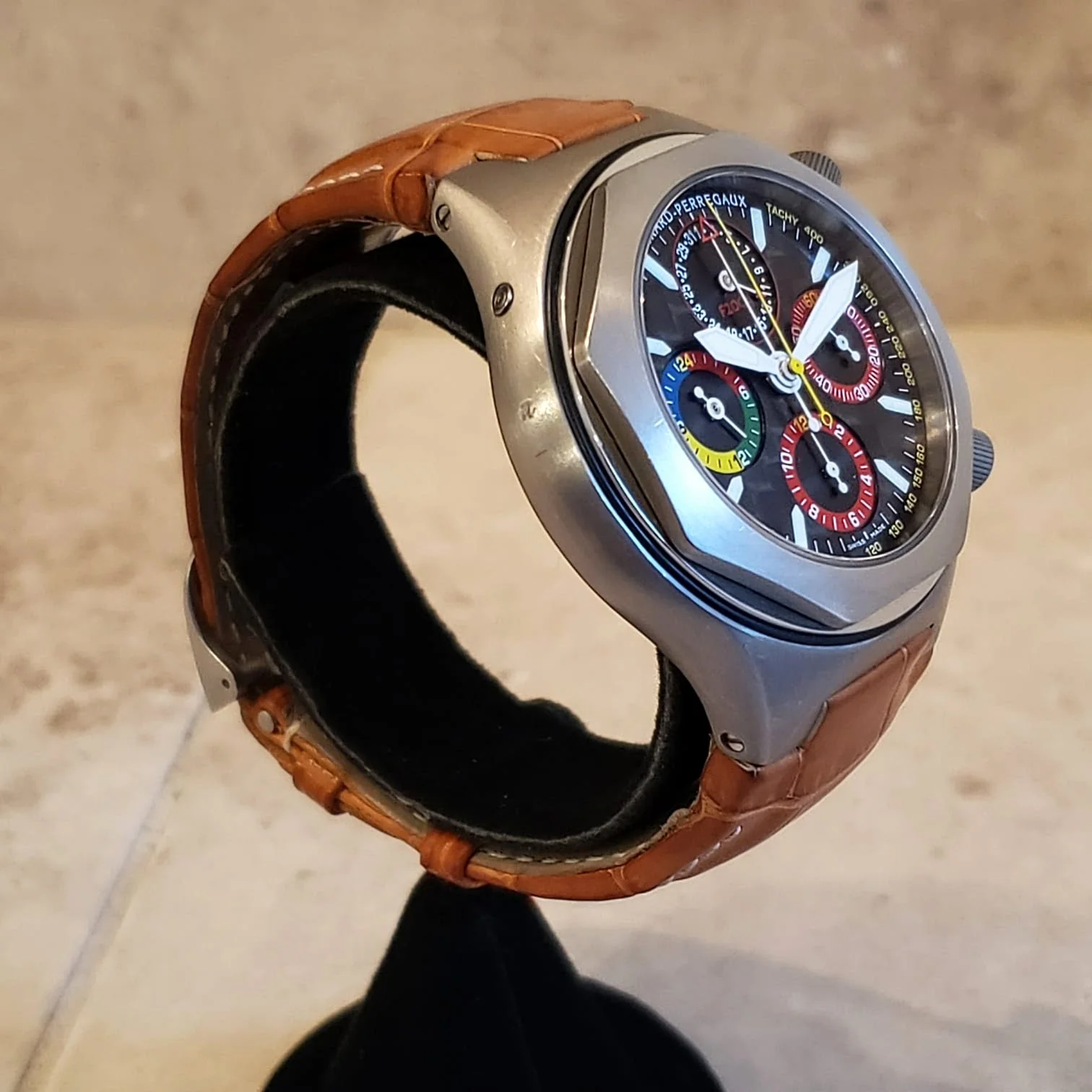 GIRARD-PERREGAUX Ferrari F2004 Wristwatch Laureato EVO 3 Chronograph Watch Ref. 80180 - Image 6