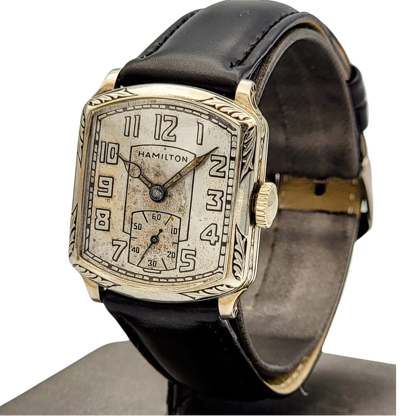 HAMILTON 1928 Tonneau Engraved Watch Grade 987 - Image 10