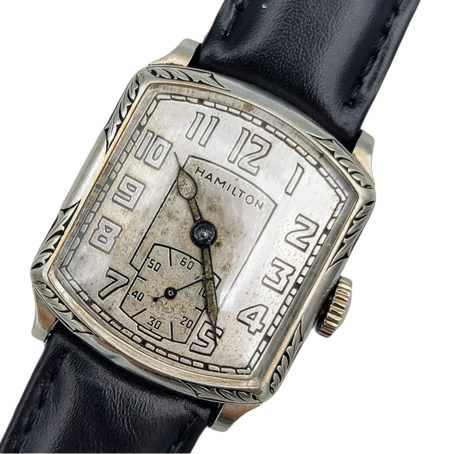 HAMILTON 1928 Tonneau Engraved Watch Grade 987 - Image 11