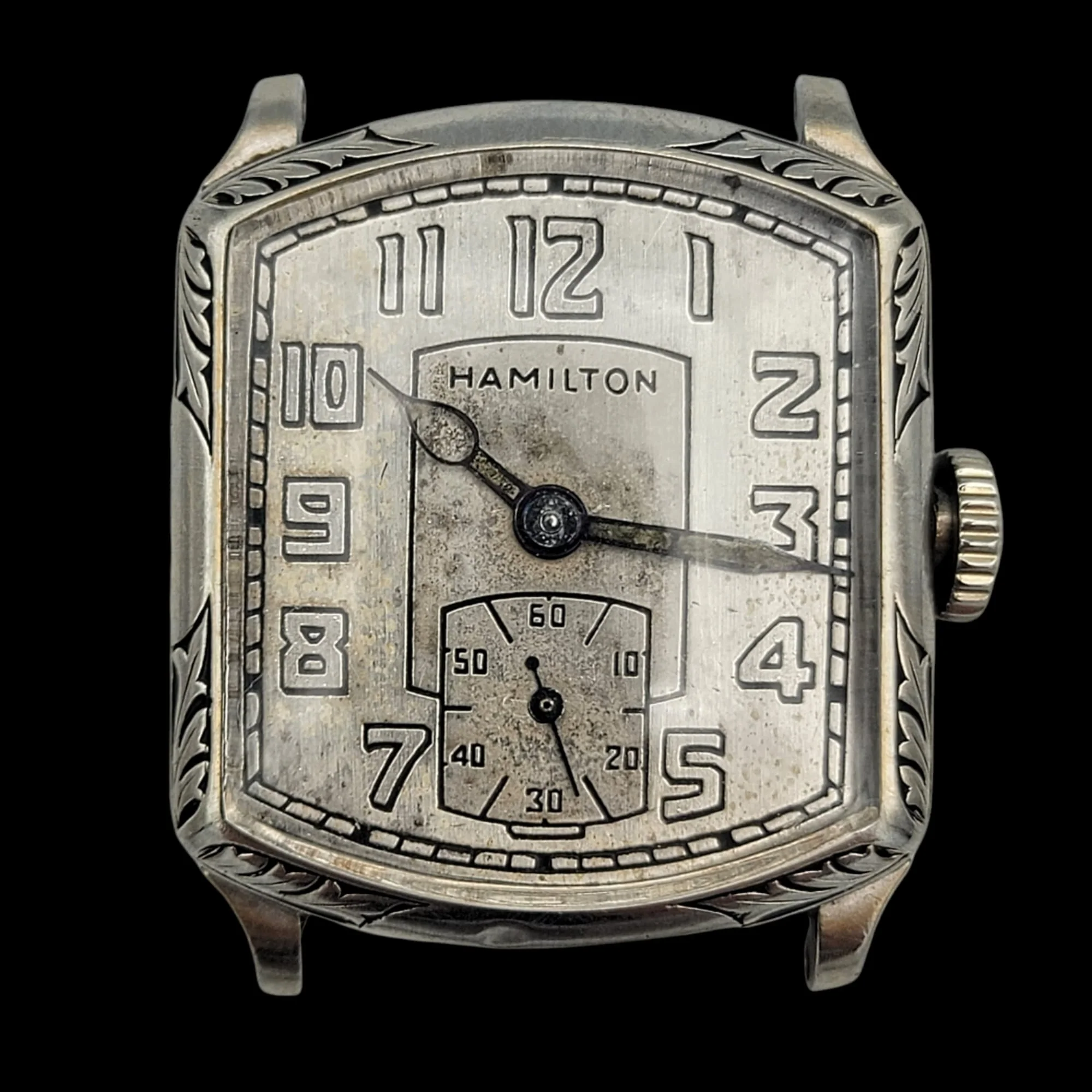 HAMILTON 1928 Tonneau Engraved Watch Grade 987 - Image 13