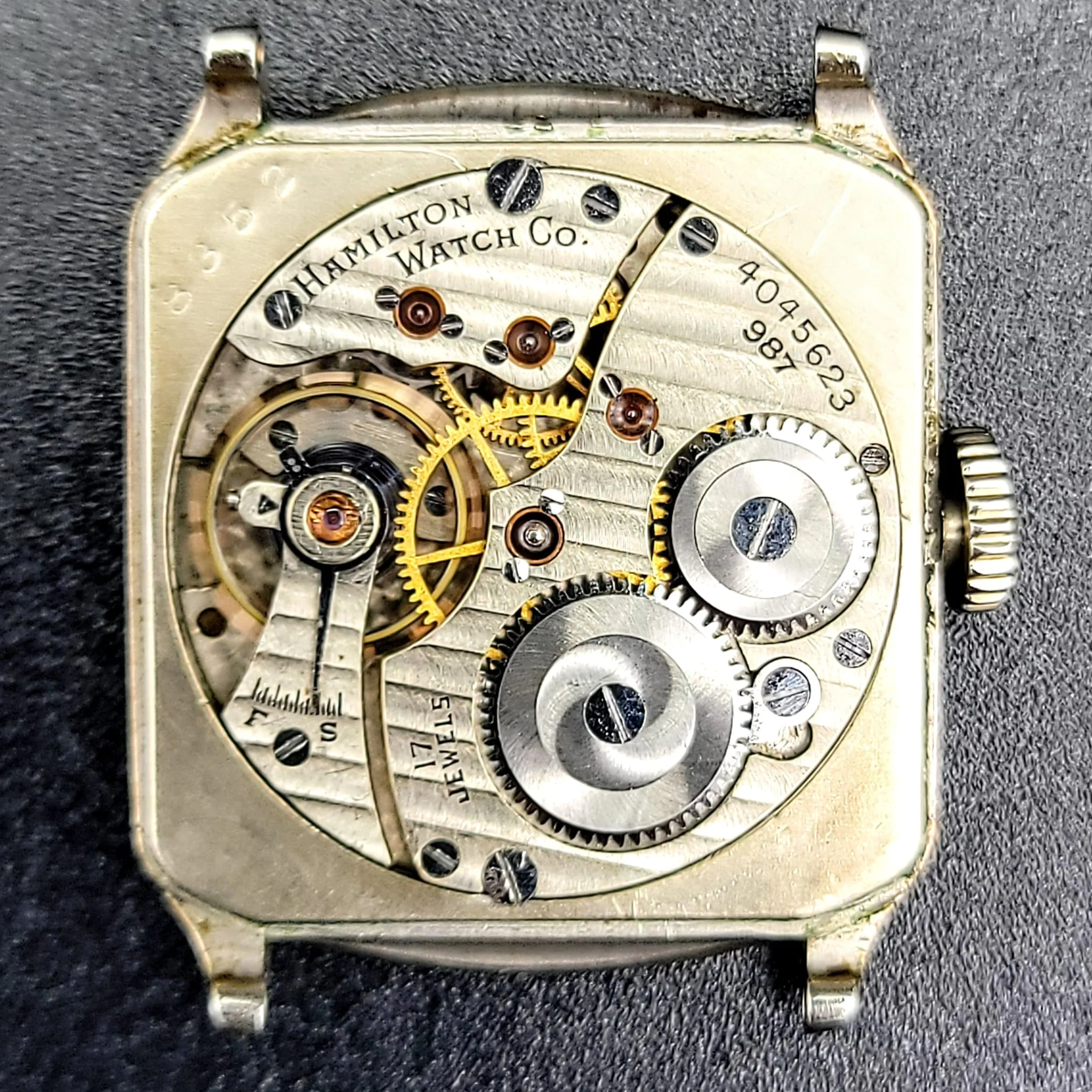 HAMILTON 1928 Tonneau Engraved Watch Grade 987 - Image 15