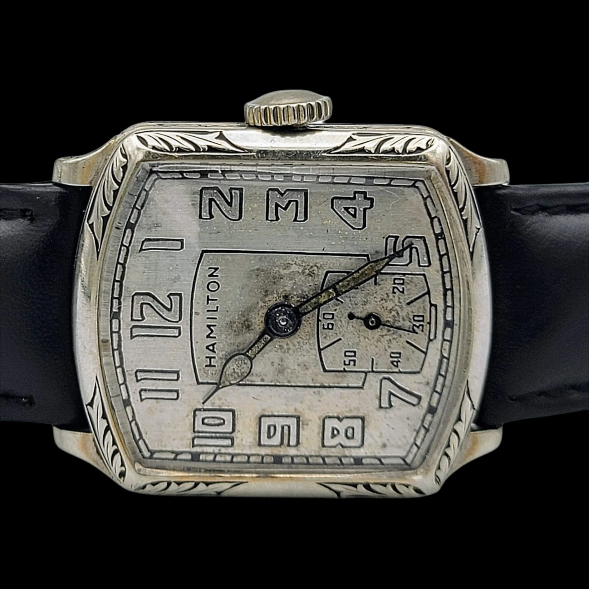 HAMILTON 1928 Tonneau Engraved Watch Grade 987 - Image 18