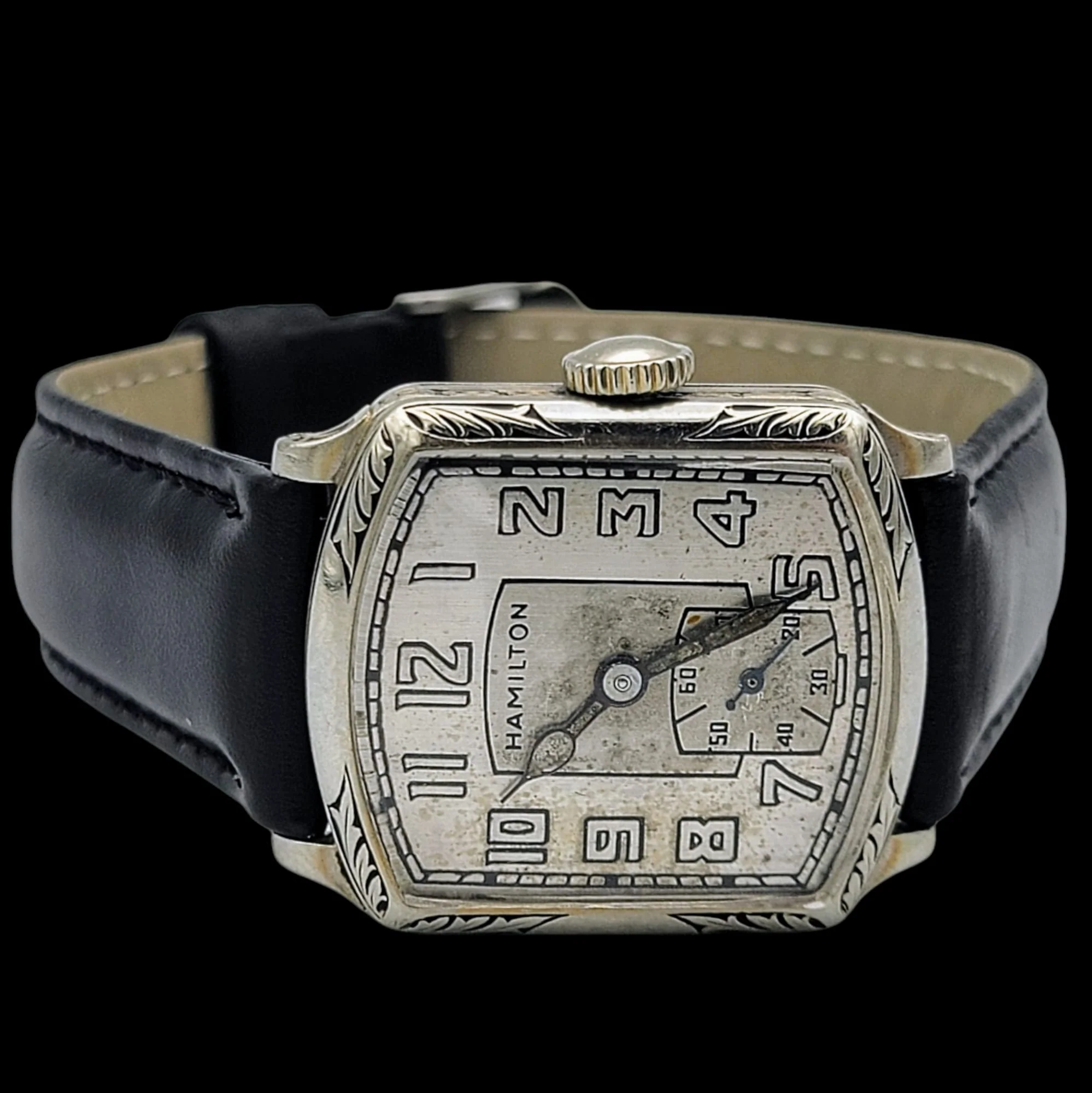 HAMILTON 1928 Tonneau Engraved Watch Grade 987 - Image 19