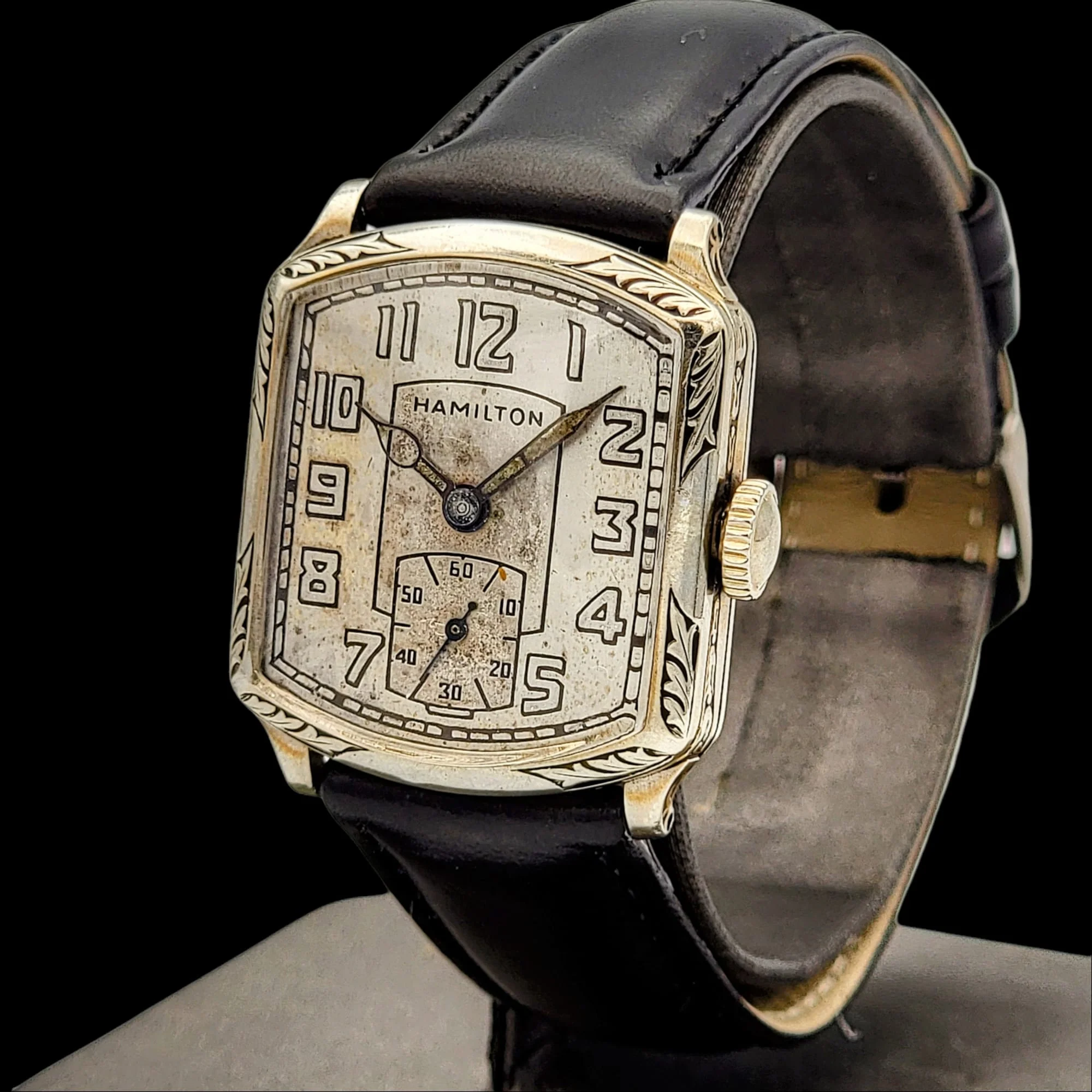 HAMILTON 1928 Tonneau Engraved Watch Grade 987 - Image 20