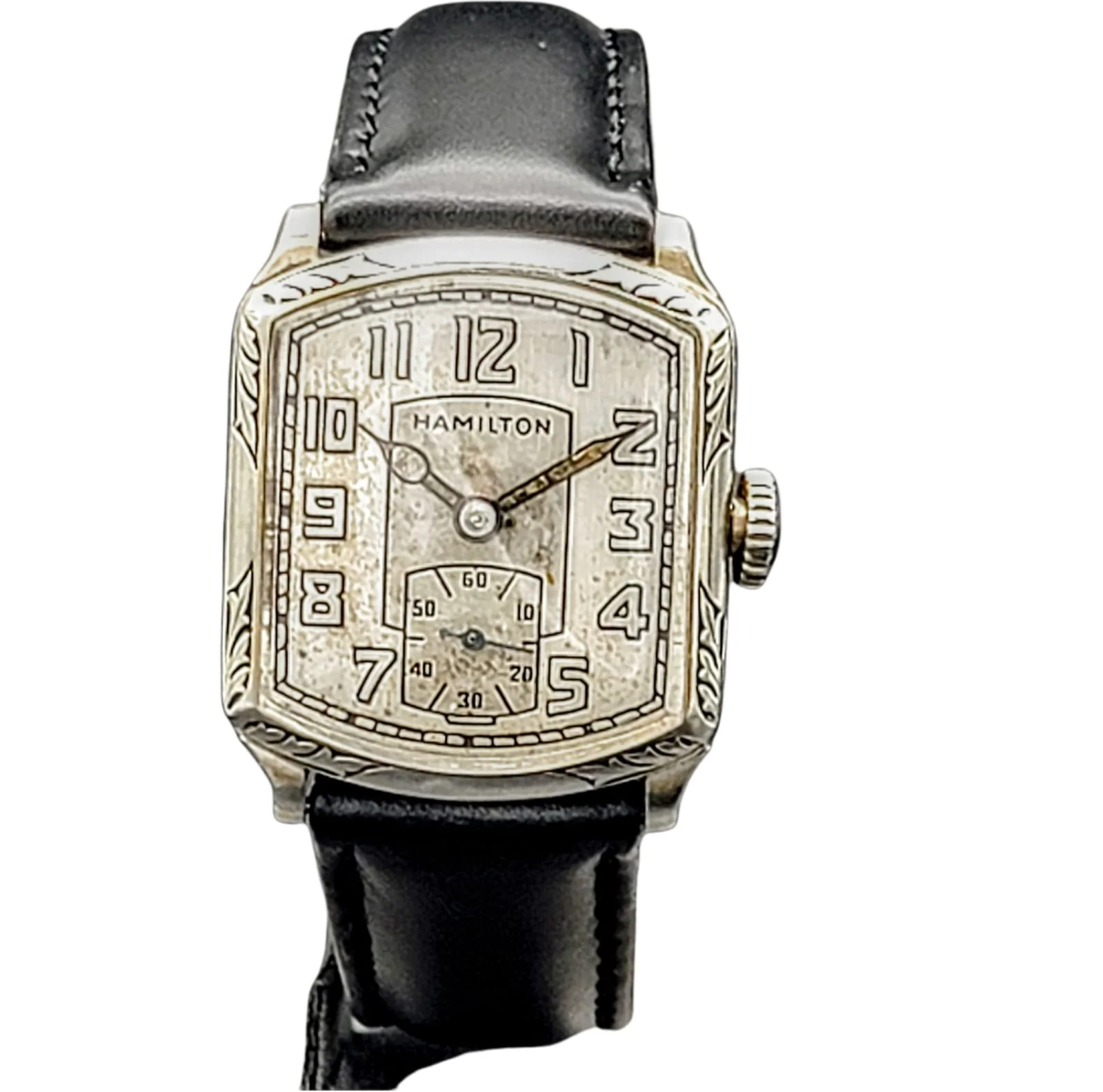 HAMILTON 1928 Tonneau Engraved Watch Grade 987 - Image 3