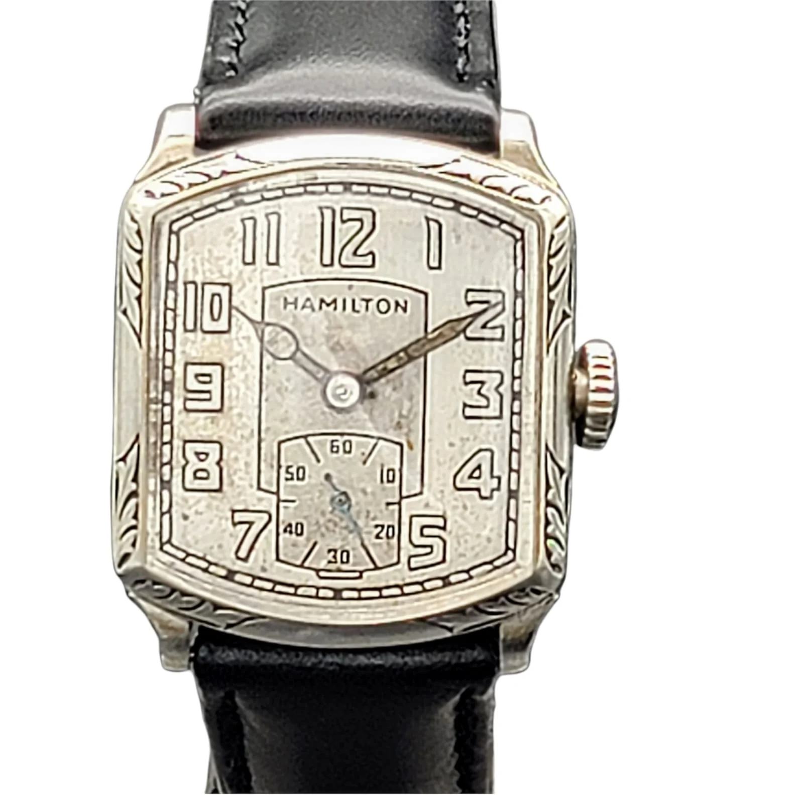 HAMILTON 1928 Tonneau Engraved Watch Grade 987 - Image 4