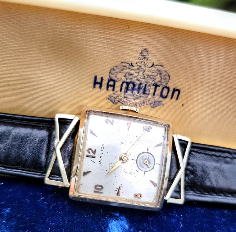 HAMILTON 1955 Lyle Watch 14K GOLD U.S.A. Made - Image 12