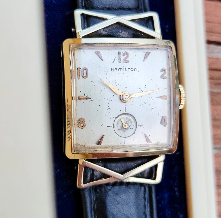 HAMILTON 1955 Lyle Watch 14K GOLD U.S.A. Made - Image 7