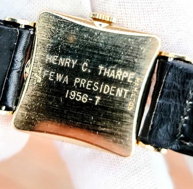 HAMILTON 1955 Lyle Watch 14K GOLD U.S.A. Made - Image 8