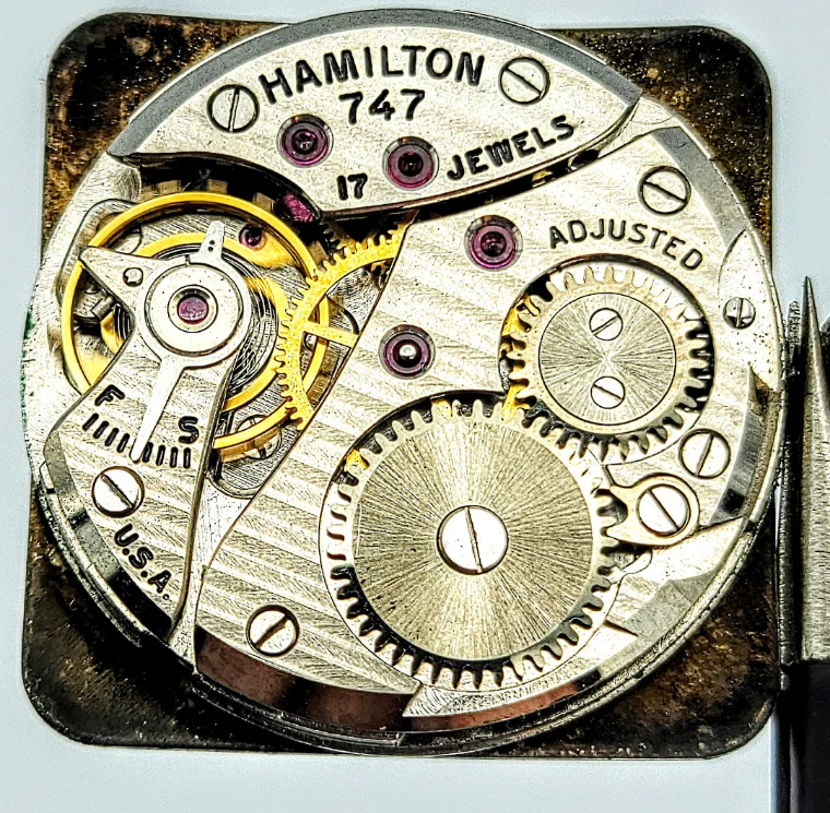 HAMILTON 1955 Lyle Watch 14K GOLD U.S.A. Made - Image 9