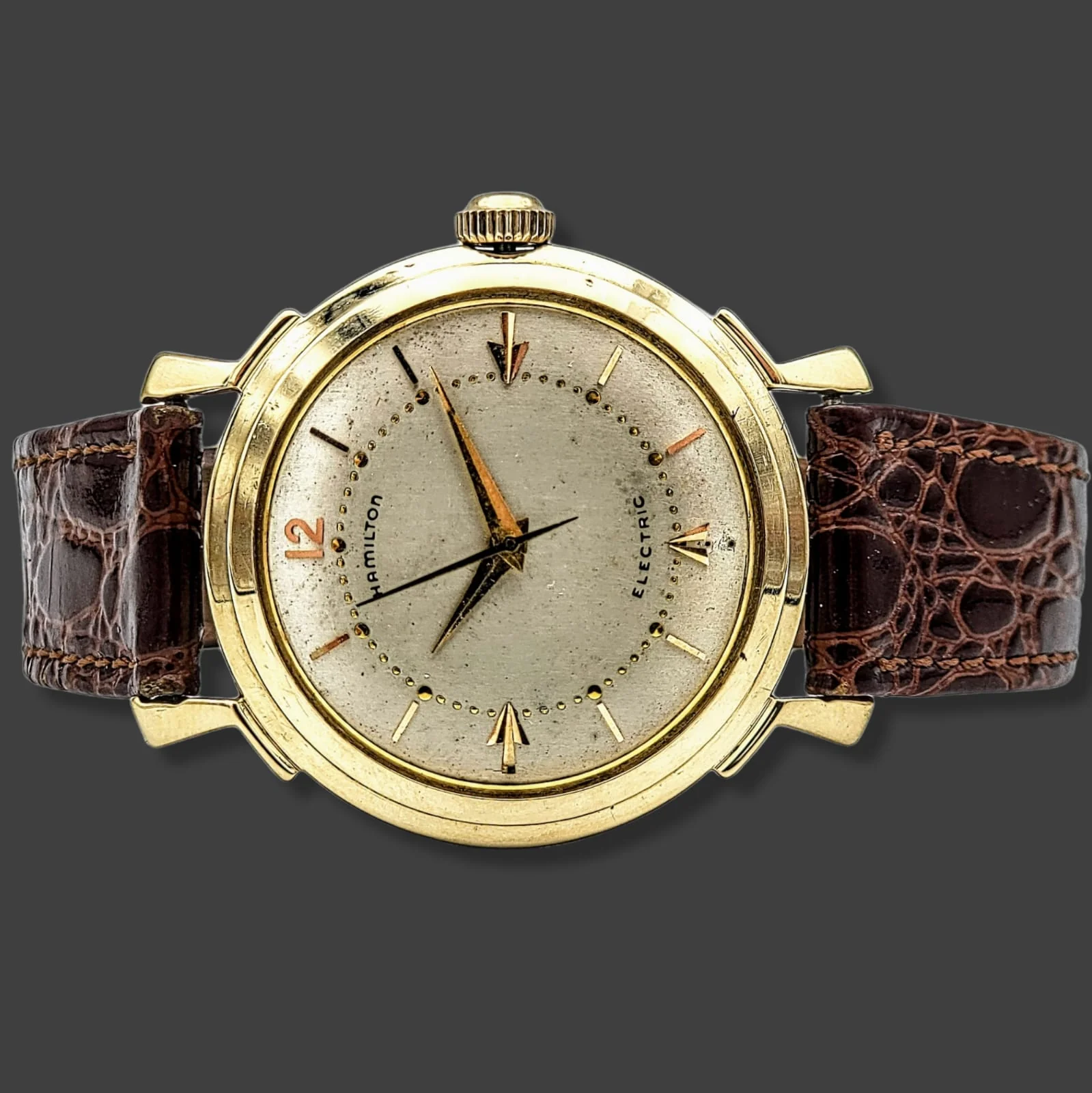HAMILTON Electric 505 "Van Horn" Watch 14K GOLD - Image 12