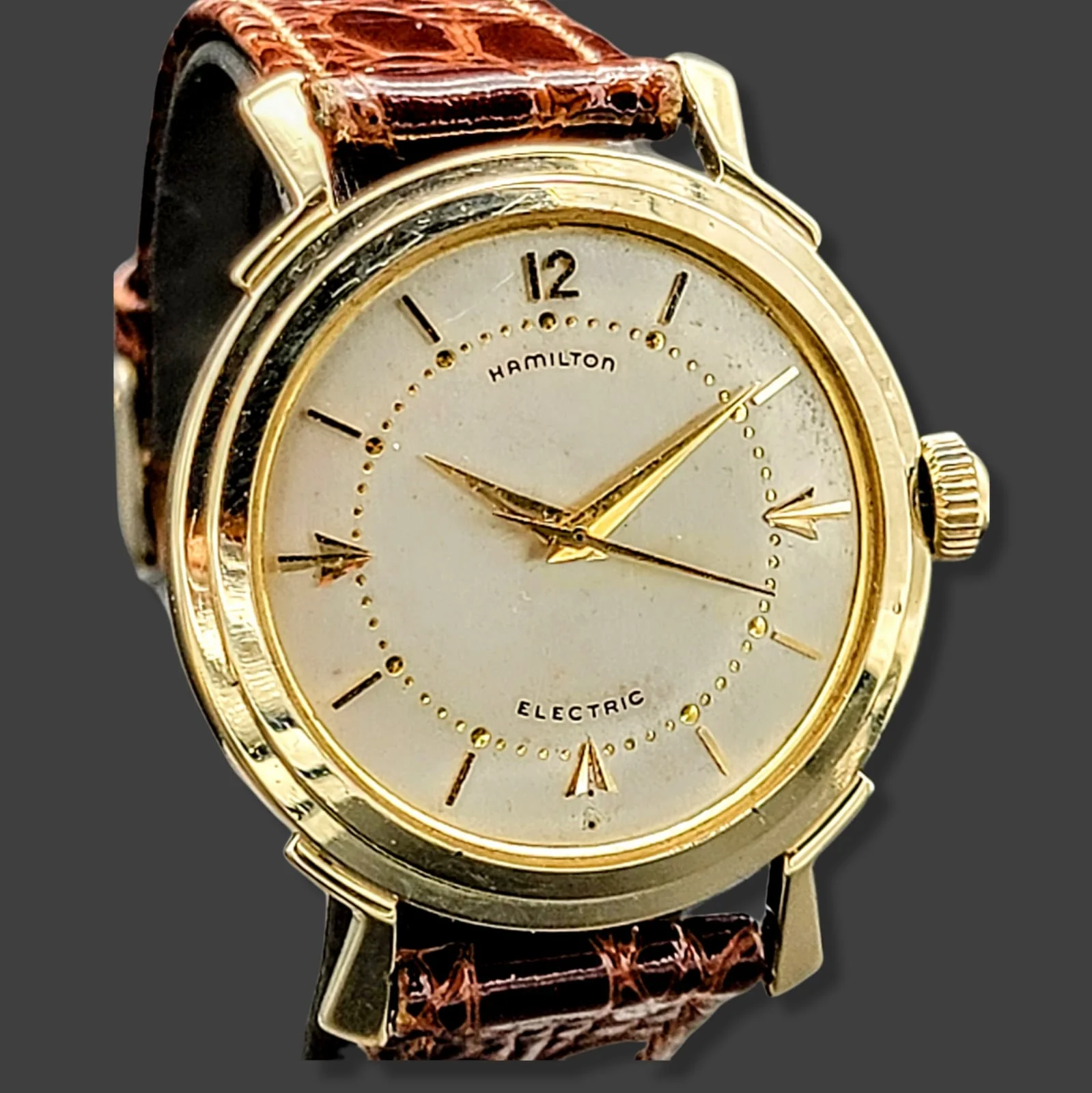 HAMILTON Electric 505 "Van Horn" Watch 14K GOLD - Image 13