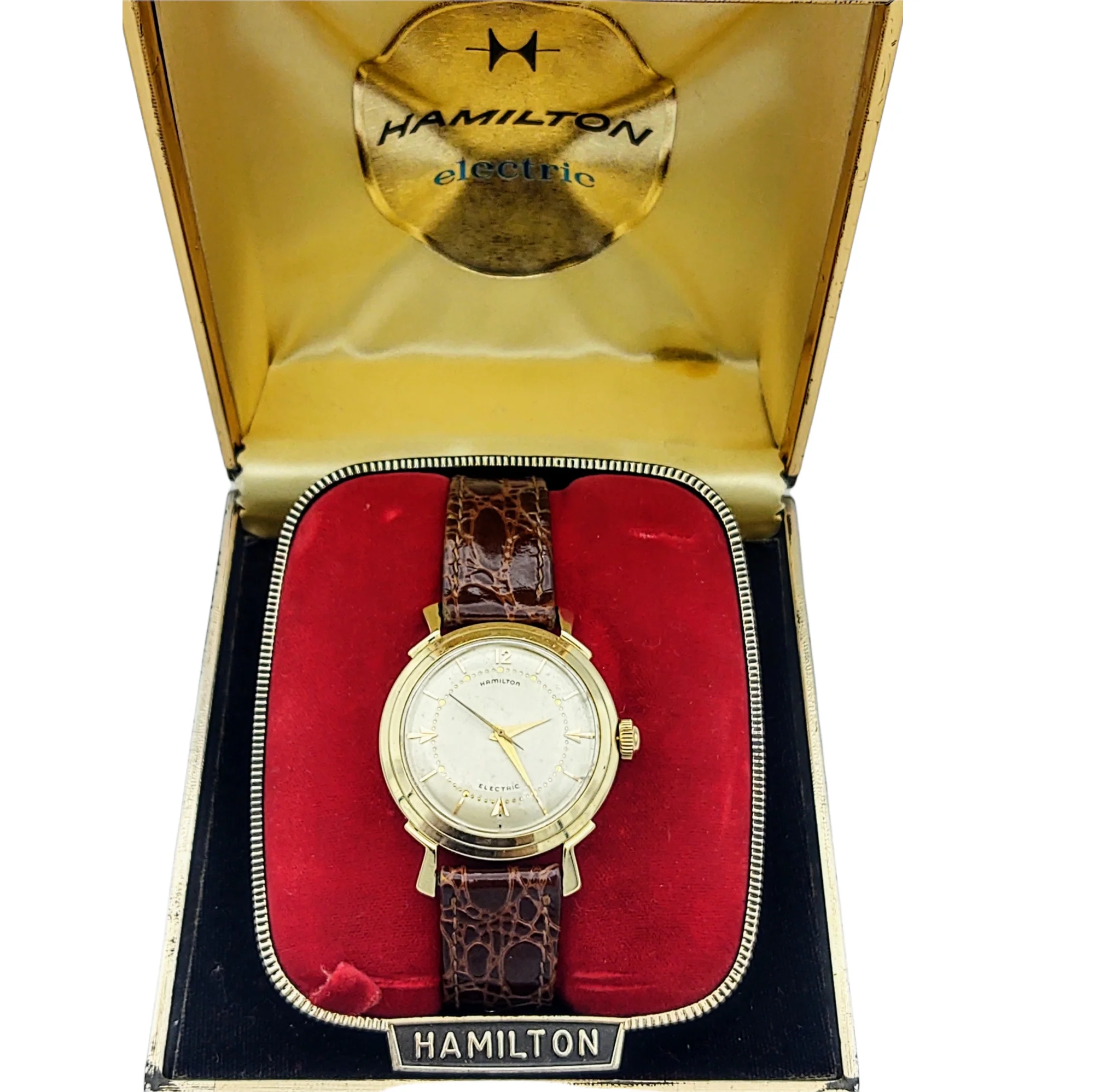 HAMILTON Electric 505 "Van Horn" Watch 14K GOLD - Image 3