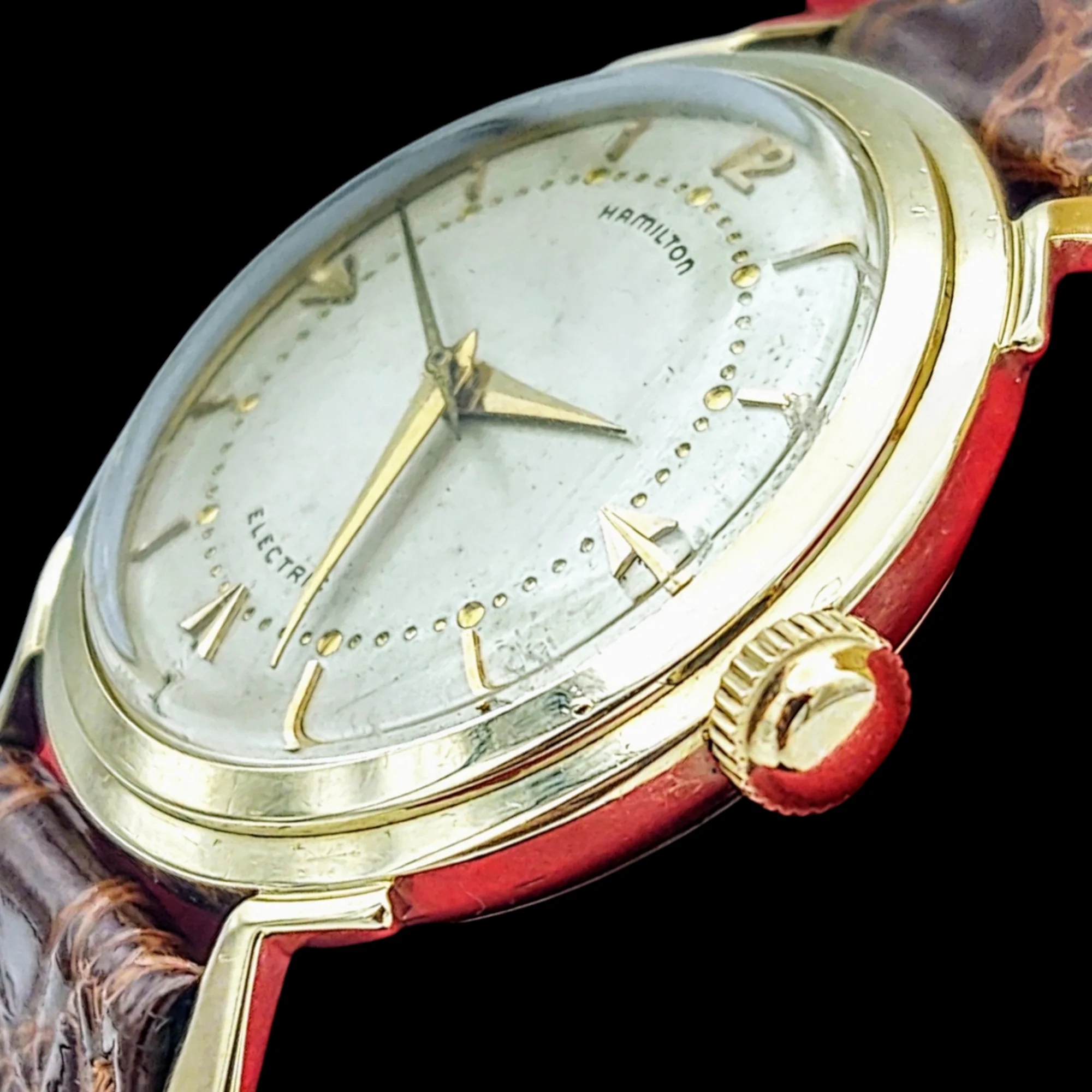 HAMILTON Electric 505 "Van Horn" Watch 14K GOLD - Image 6