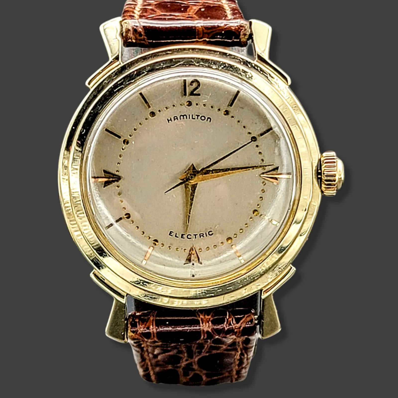 HAMILTON Electric 505 "Van Horn" Watch 14K GOLD - Image 7