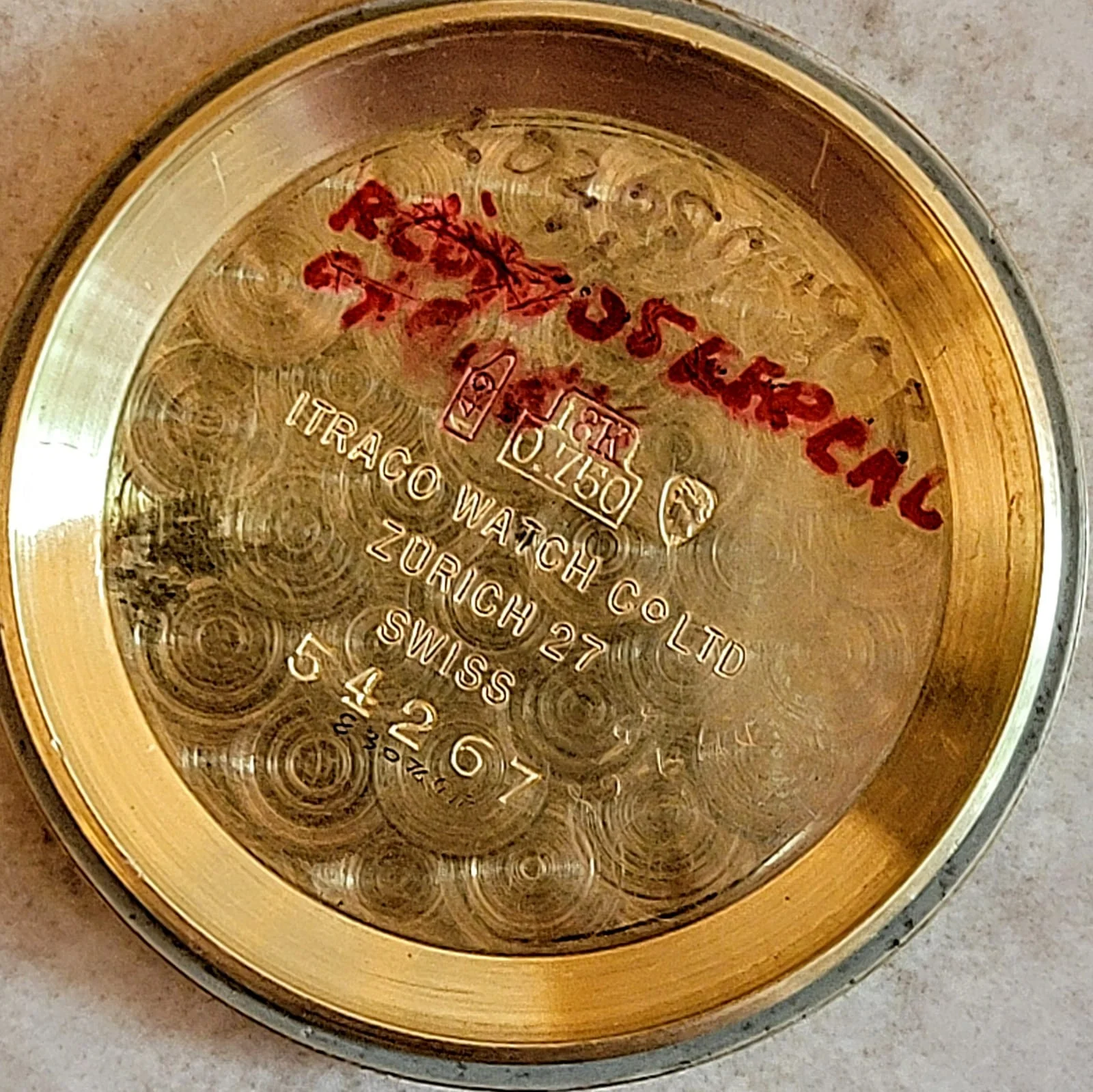 ITRACO Triple Calendar Watch Automatic 18K GOLD Moon Phase Wristwatch - Image 11