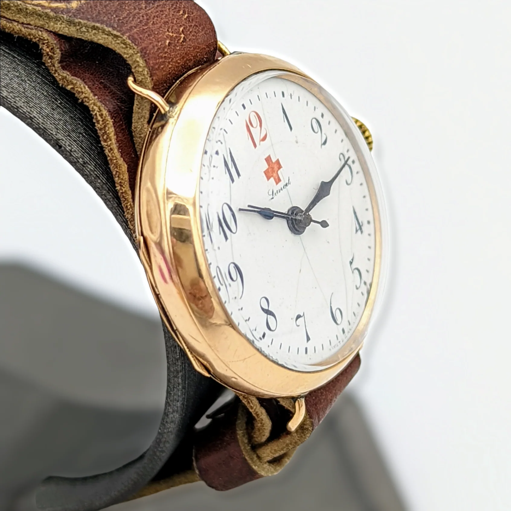 Lancet Red Cross Medical Wristwatch - WWI Trench Watch - REBBERG Movement 7 Jewels - Image 10