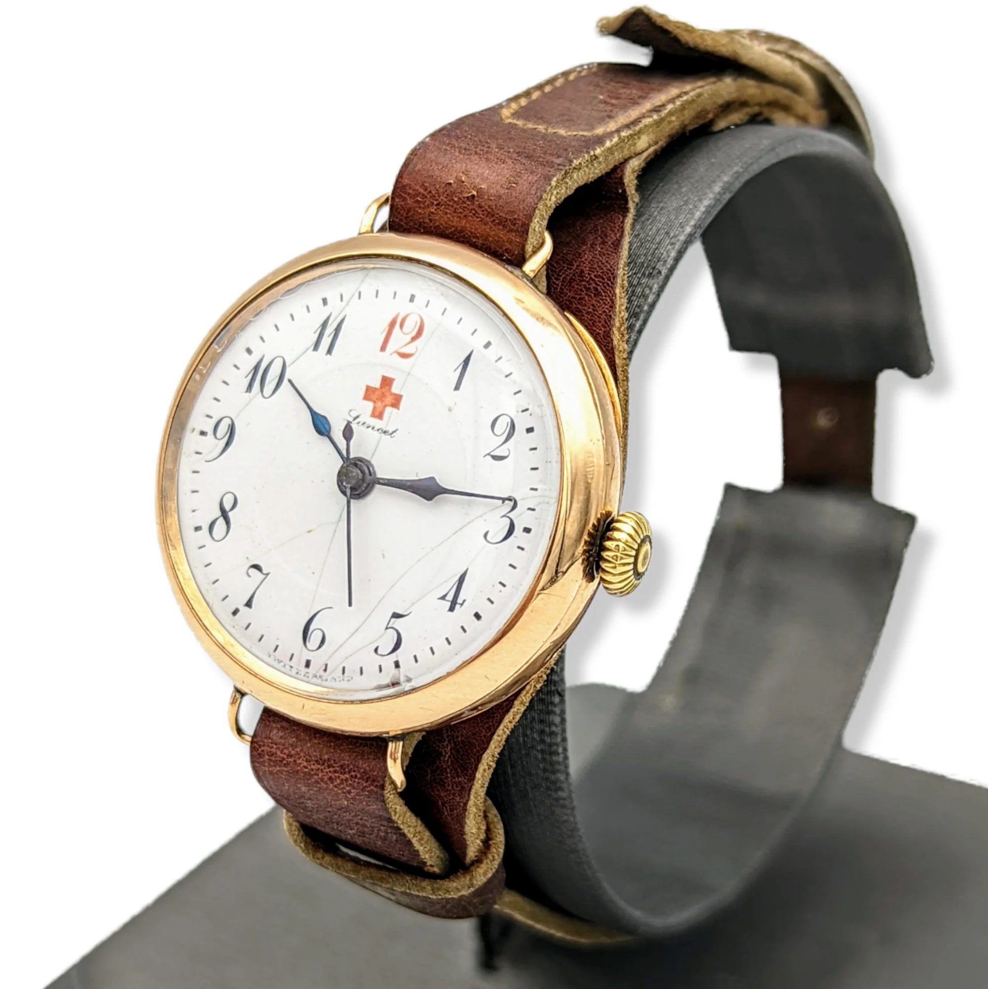 Lancet Red Cross Medical Wristwatch - WWI Trench Watch - REBBERG Movement 7 Jewels - Image 13