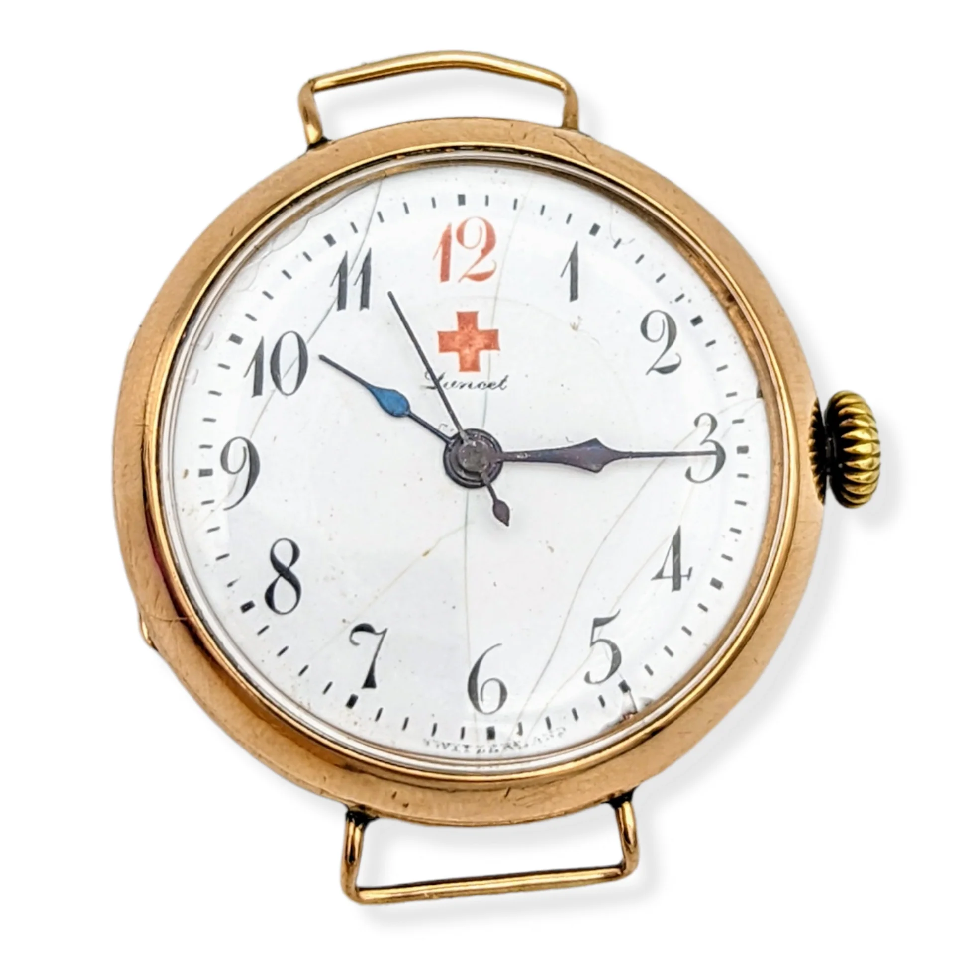 Lancet Red Cross Medical Wristwatch - WWI Trench Watch - REBBERG Movement 7 Jewels - Image 15