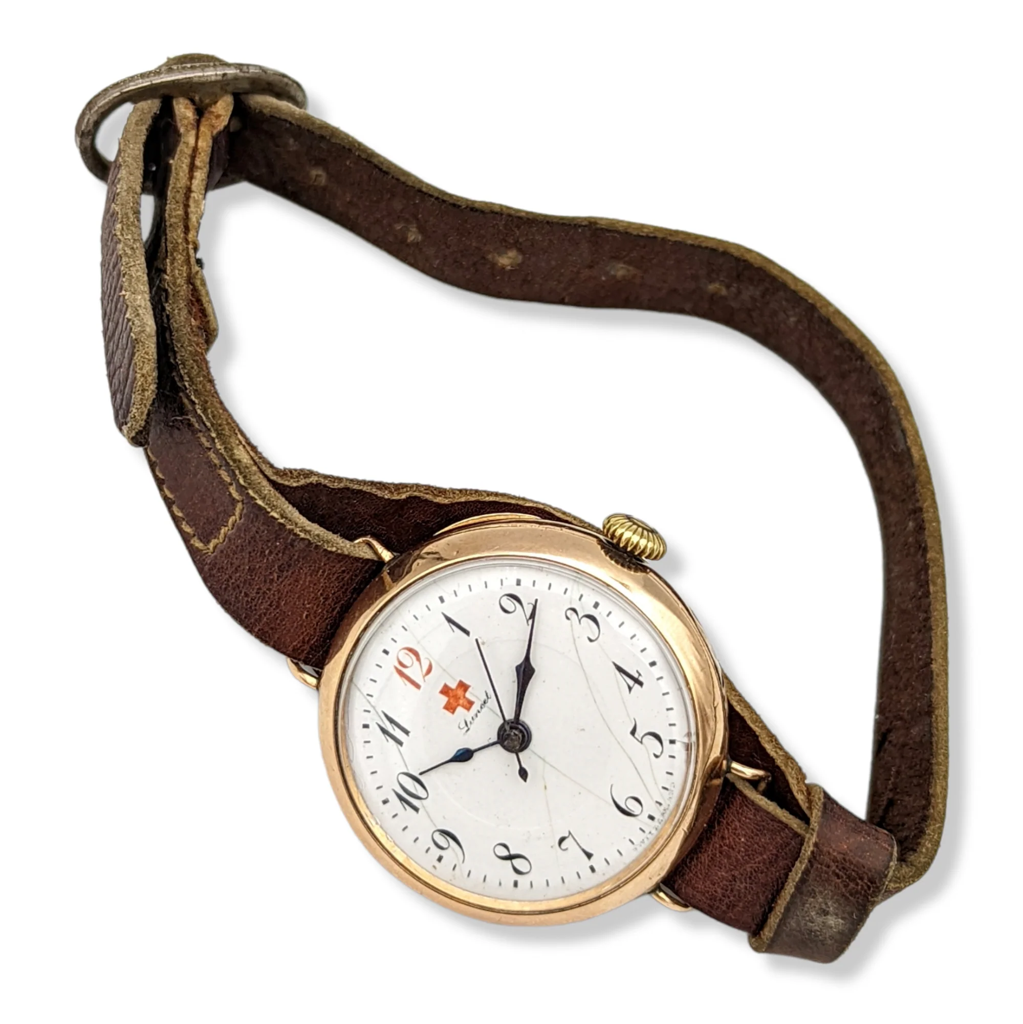 Lancet Red Cross Medical Wristwatch - WWI Trench Watch - REBBERG Movement 7 Jewels - Image 6