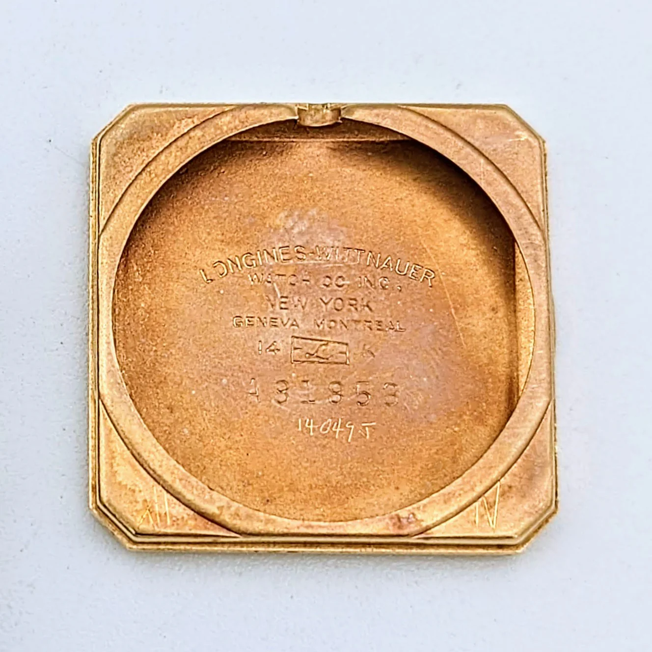 LONGINES President Garfield Watch Diamond Dial 14K GOLD Cal. 23Z Wristwatch - Image 18