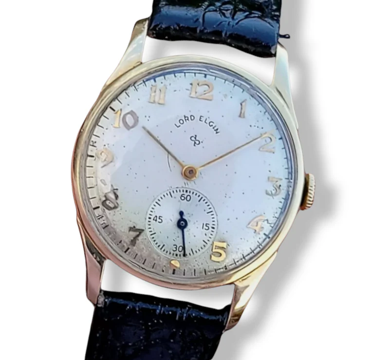 LORD ELGIN 14K Solid Gold Watch Grade 555 U.S.A. Made - Image 12