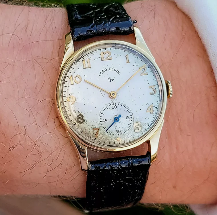 LORD ELGIN 14K Solid Gold Watch Grade 555 U.S.A. Made - Image 14